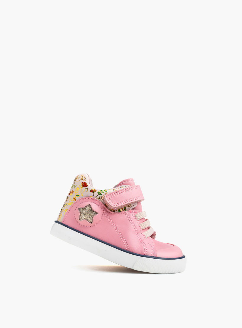 حذاء سنيكرز جلد بشريط إغلاق لاصق للبنات من بابلوسكي-girls-shoes-sneakers-image-4