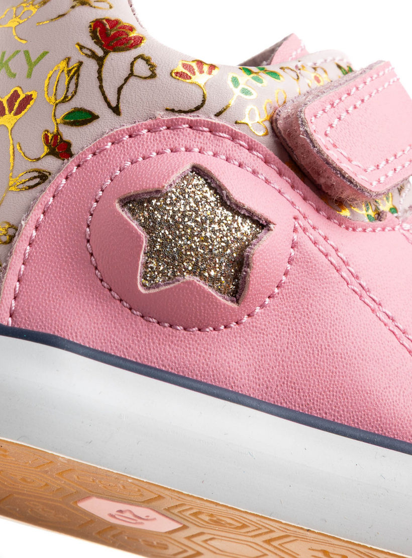 حذاء سنيكرز جلد بشريط إغلاق لاصق للبنات من بابلوسكي-girls-shoes-sneakers-image-6