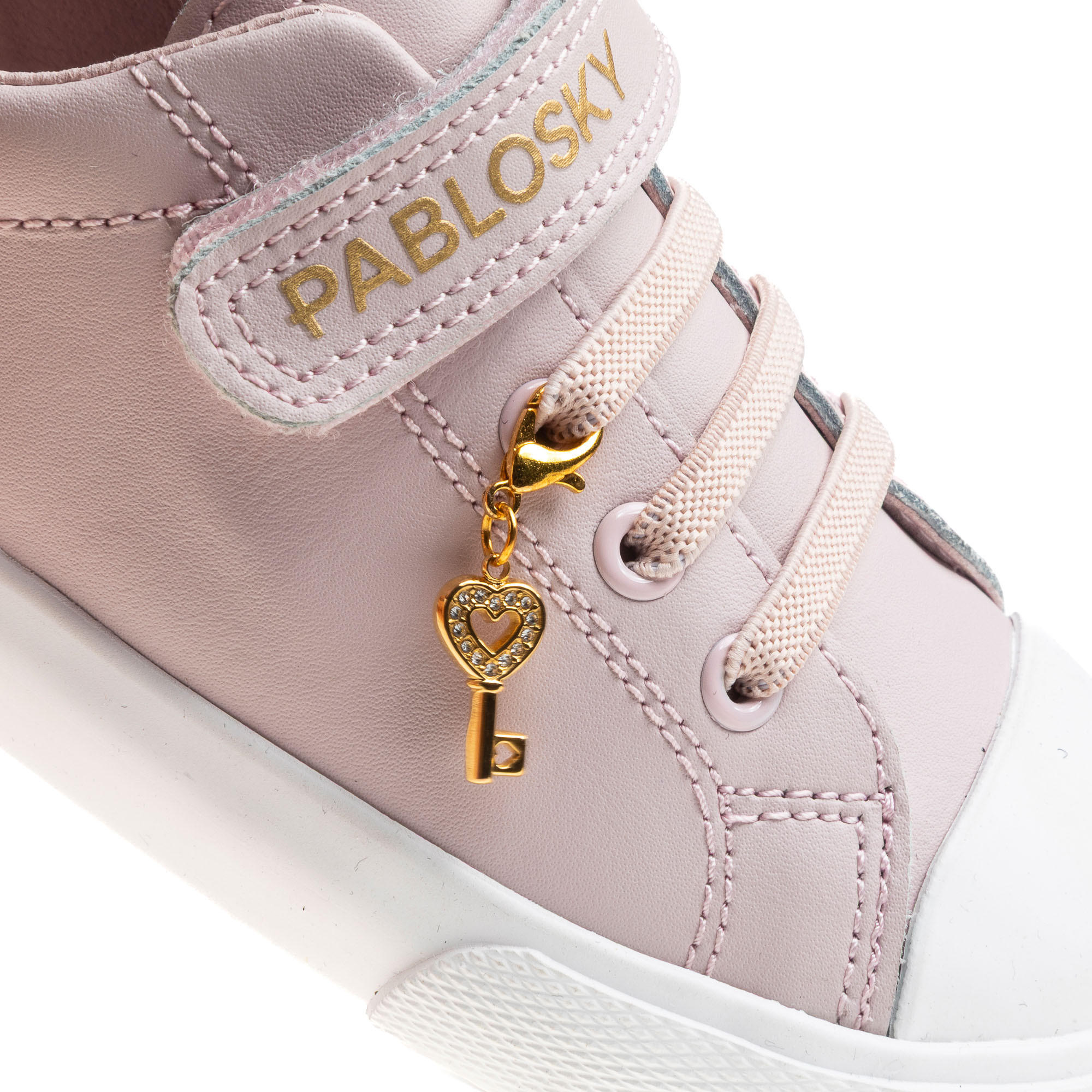 حذاء سنيكرز جلد بشريط إغلاق لاصق للبنات من بابلوفسكي-girls-shoes-sneakers-image-6