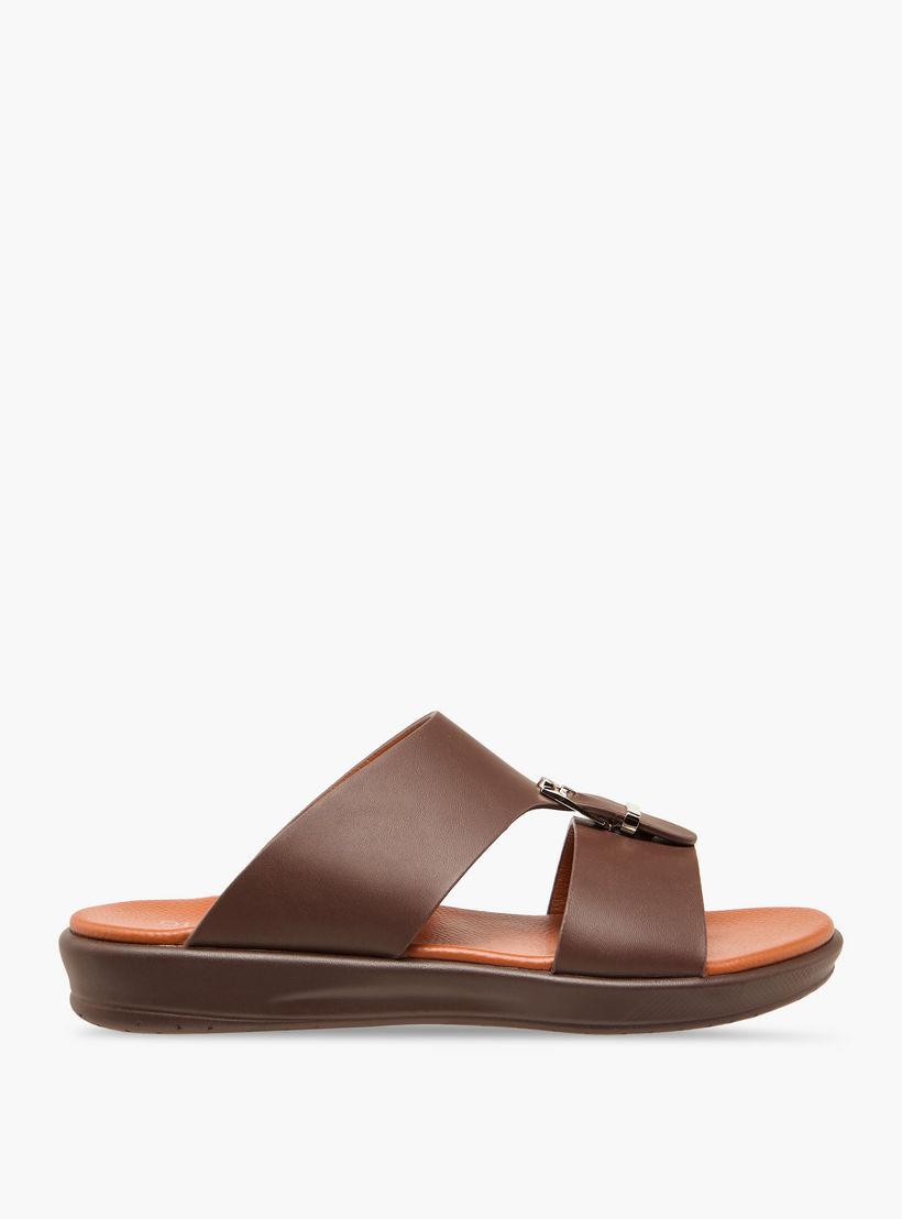 Duchini Men Buckle Accent Arabic Sandals-men-shoes-sandals-image-3