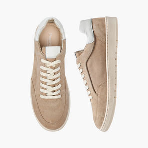 Paprika Panelled Sneakers with Lace-Up Closure-women-image-1