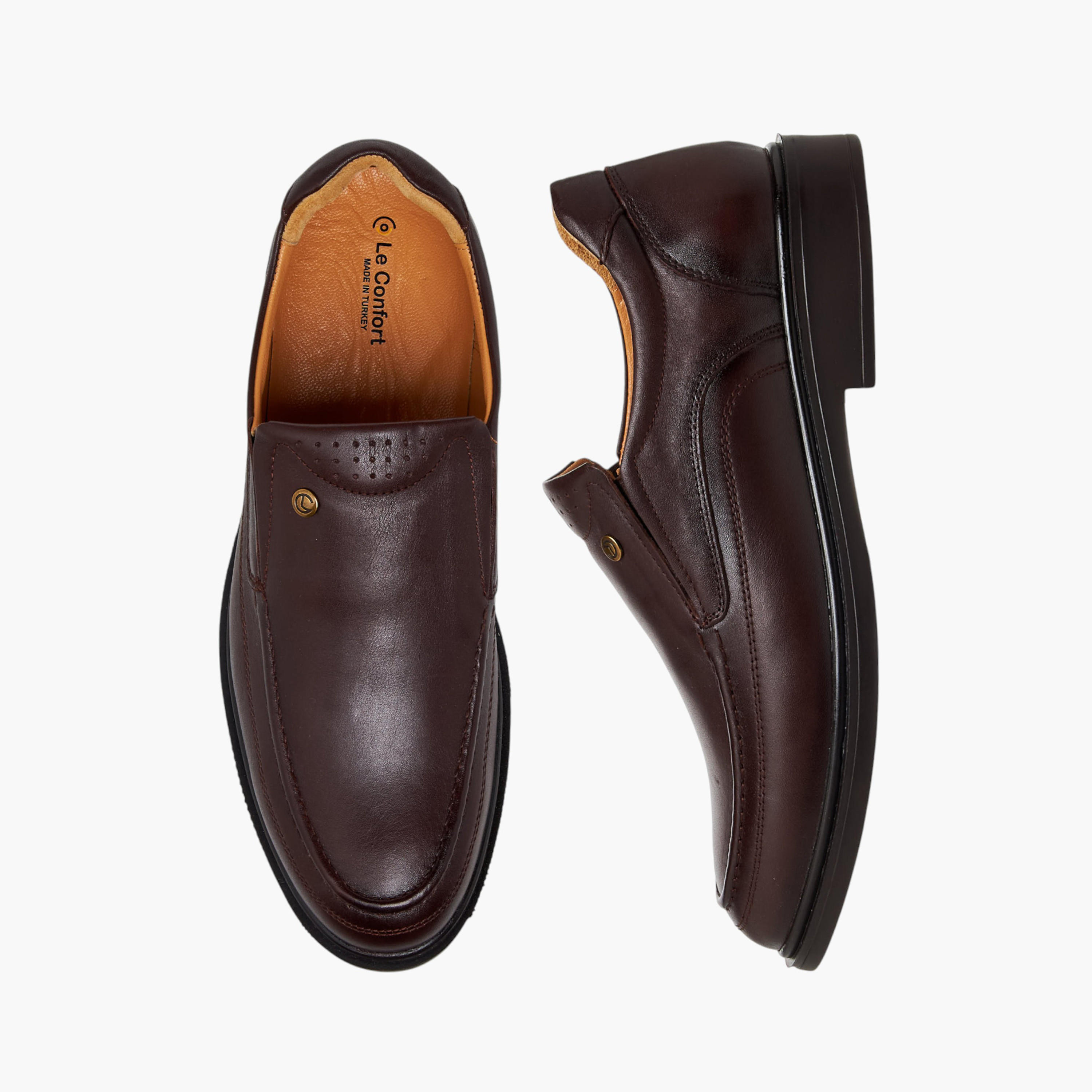 حذاء خفيف جلد سهل الارتداء للرجال من لو كونفورت -men-shoes-formalshoes-image-1