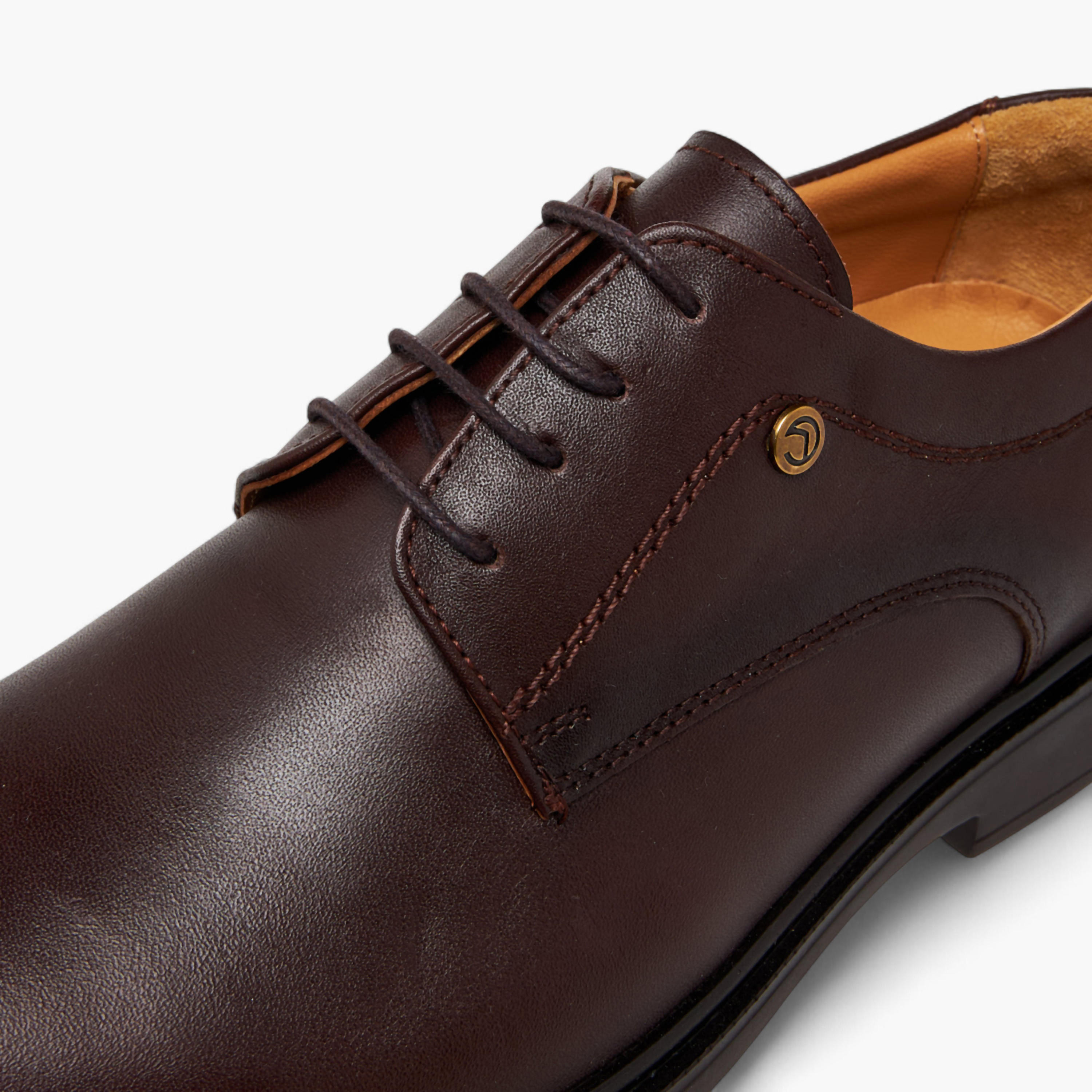 حذاء ديربي جلد برباط للرجال من لو كونفورت-men-shoes-formalshoes-image-4