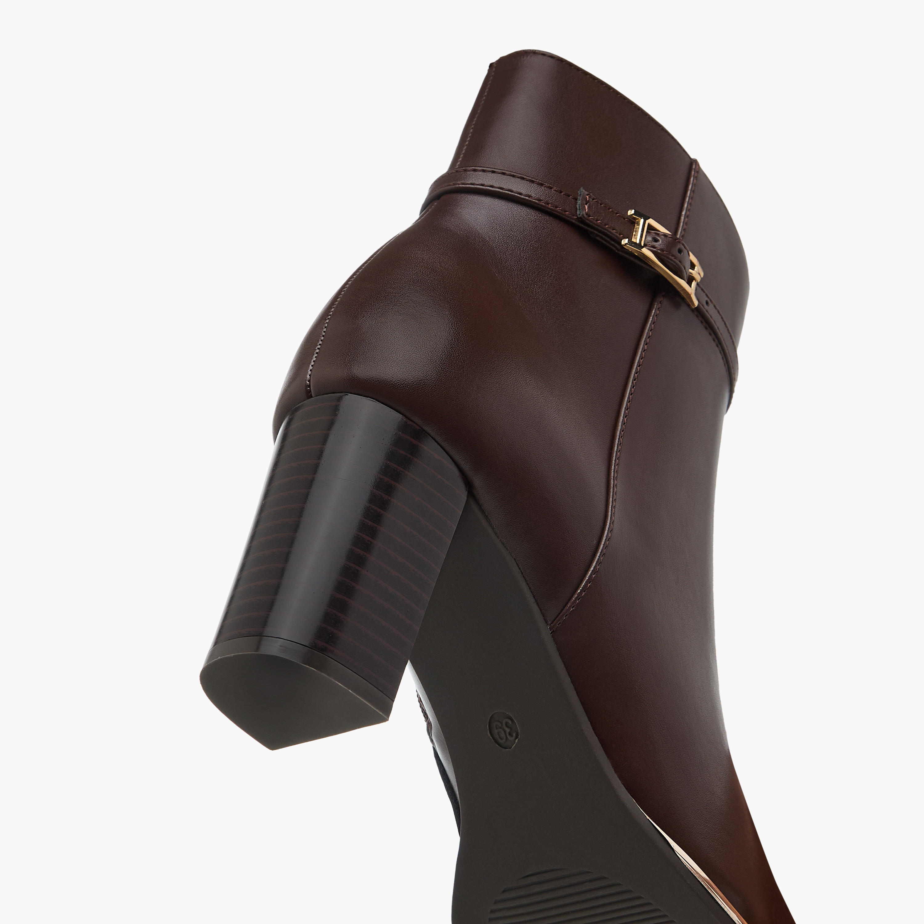 بوت كاحل سادة بسحاب إغلاق وكعب سميك للنساء من سيليست-women-shoes-boots-image-6