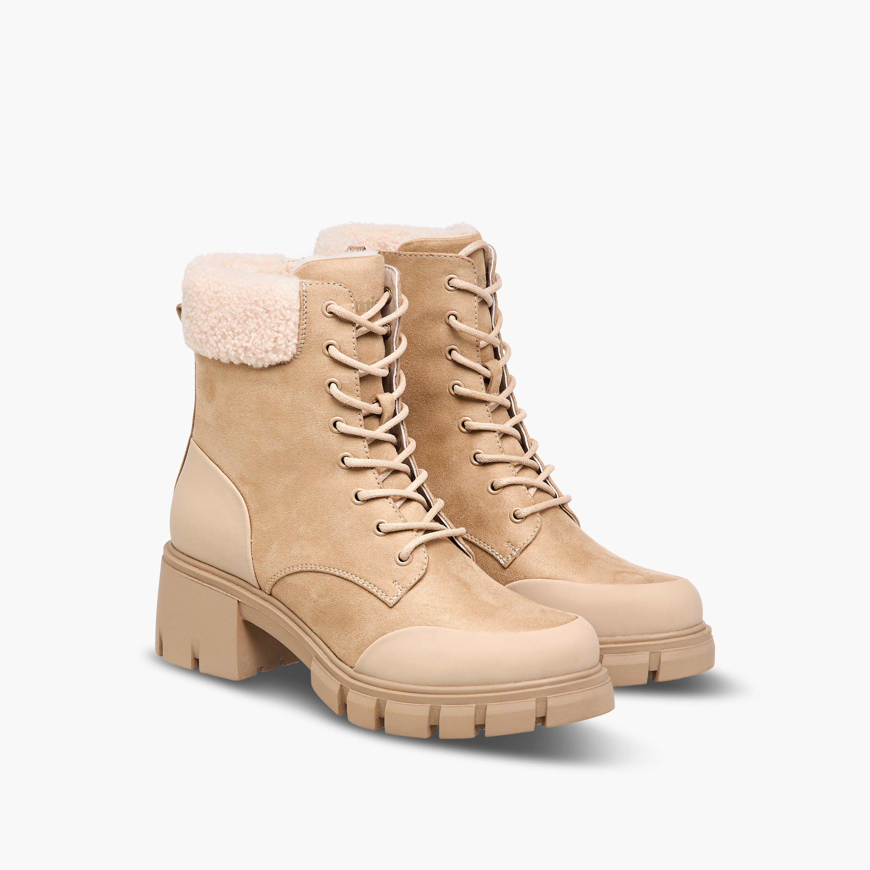 بوت بطول الكاحل وتفاصيل فرو من ميسي-women-shoes-boots-image-1