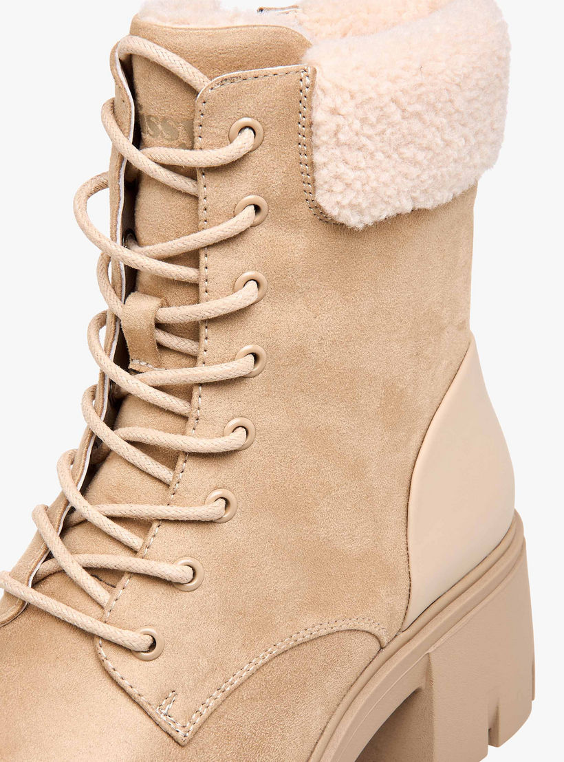 بوت بطول الكاحل وتفاصيل فرو من ميسي-women-shoes-boots-image-4