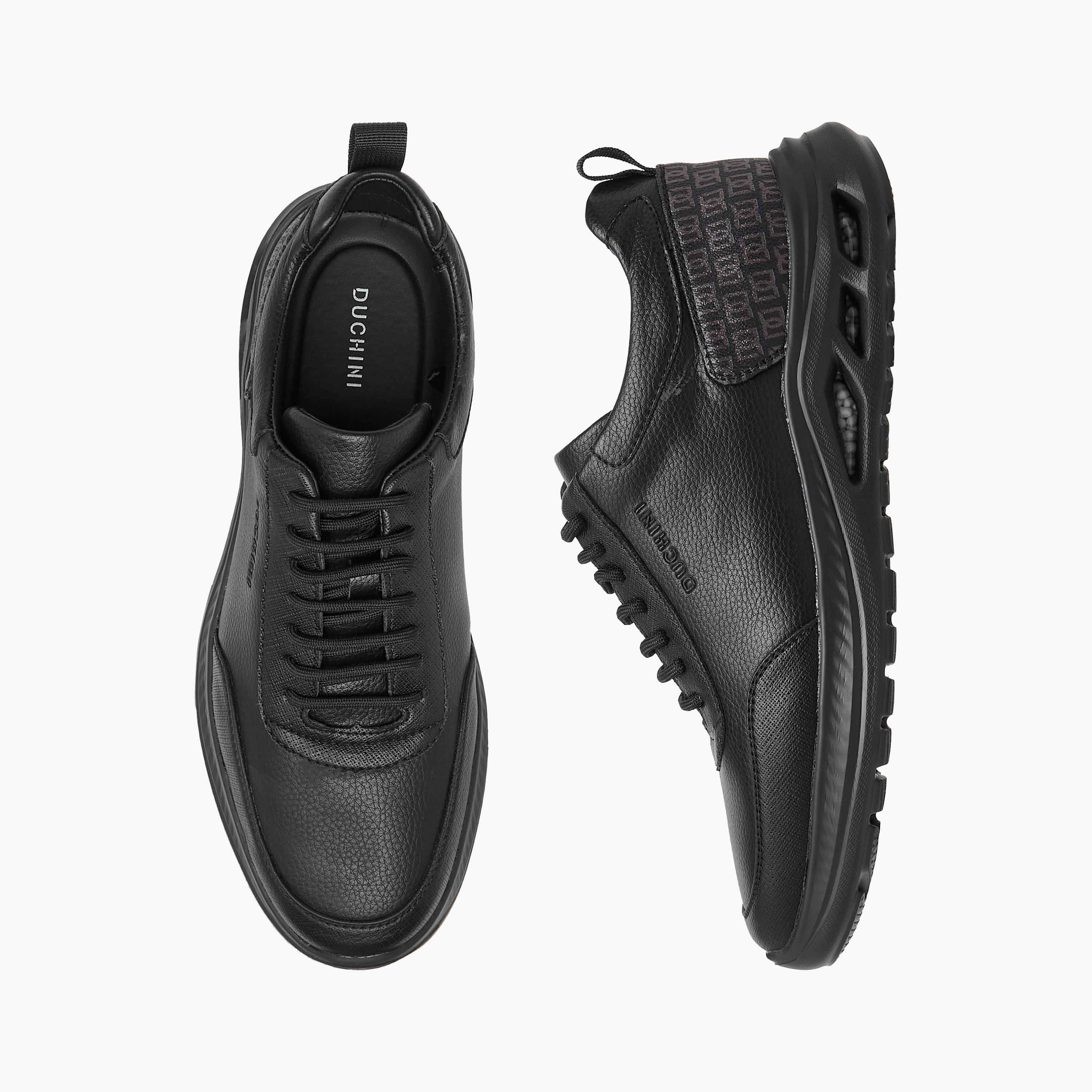 Duchini Men's Monogram Print Lace-Up Sneakers-men-shoes-sneakers-image-1