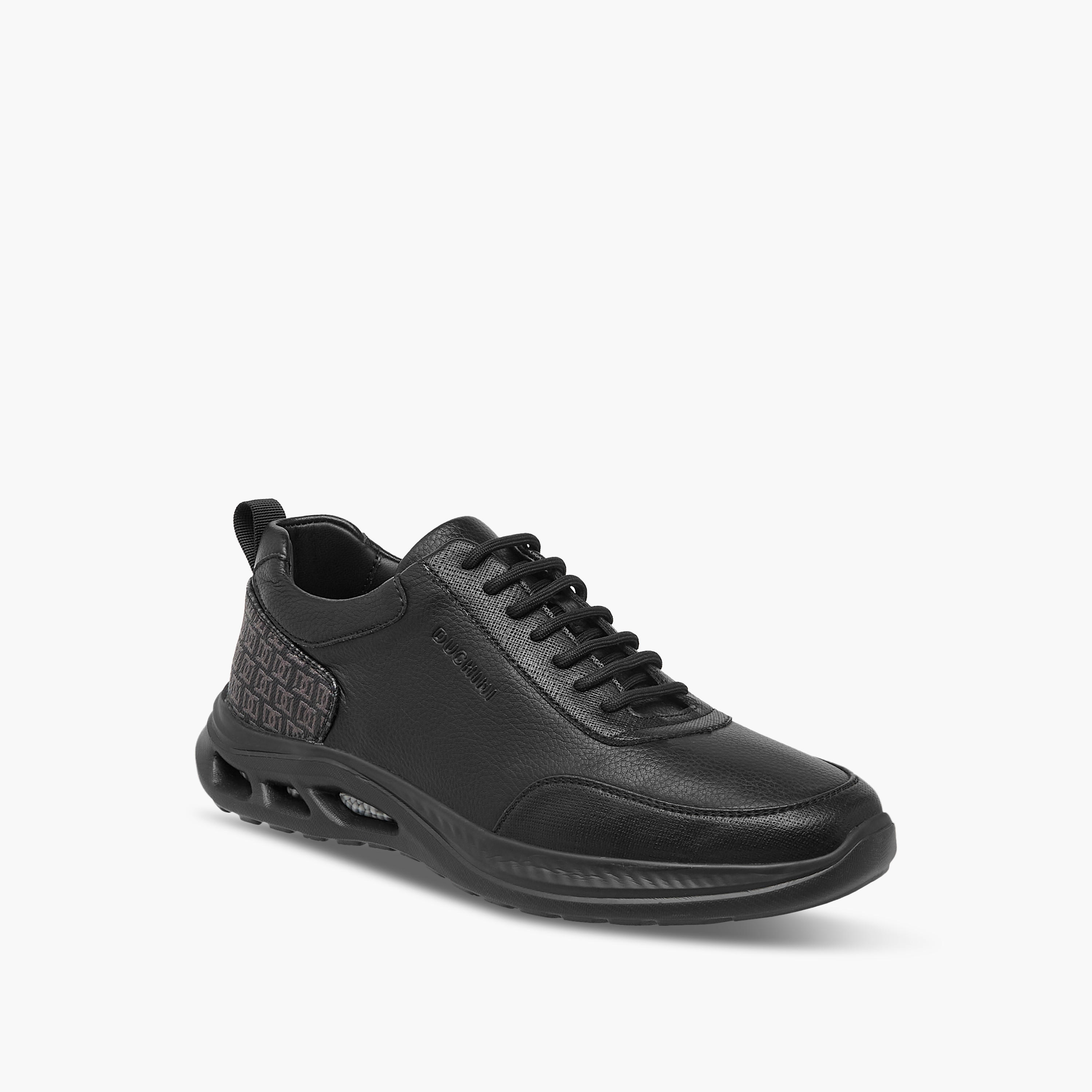 Duchini Men's Monogram Print Lace-Up Sneakers-men-shoes-sneakers-image-2