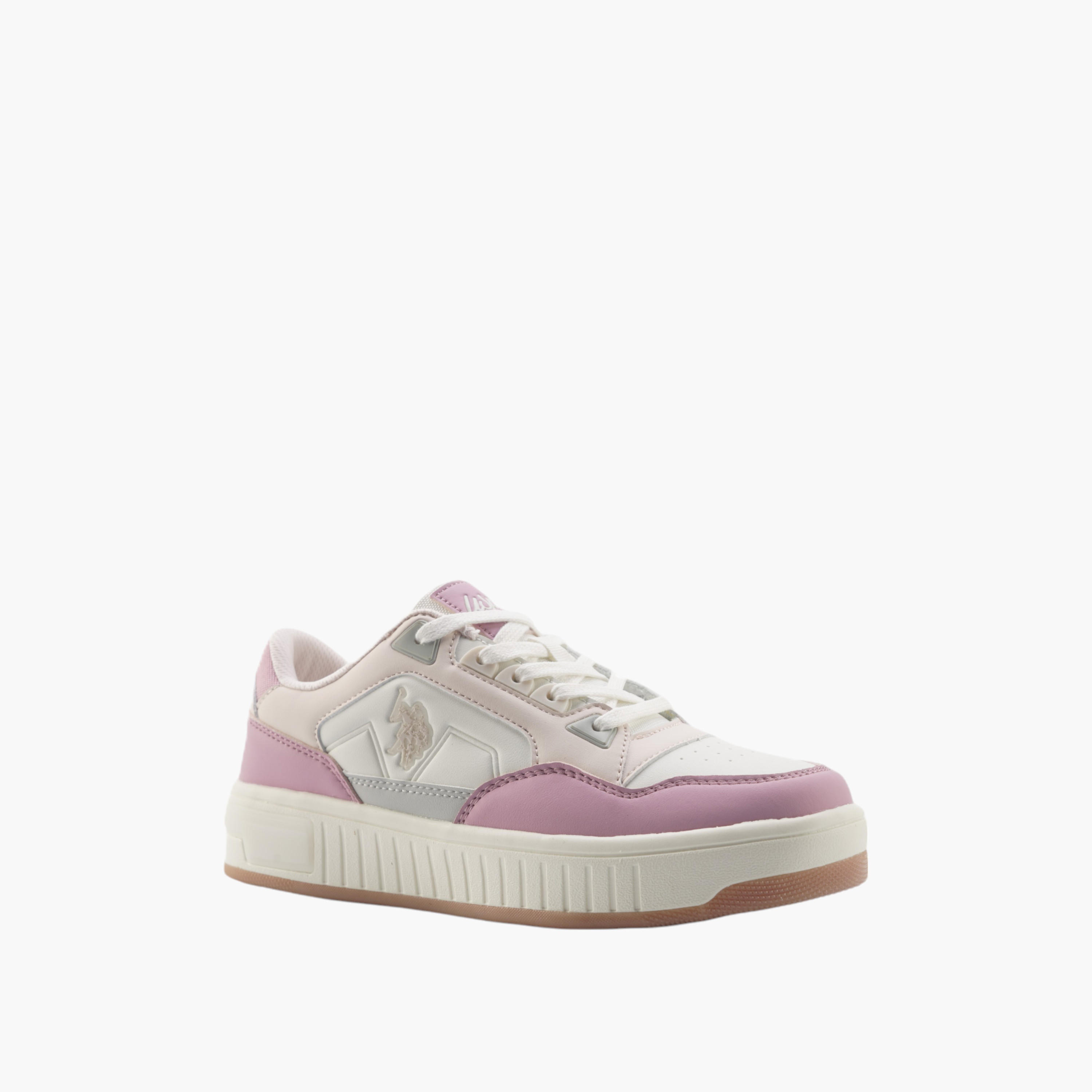 حذاء سنيكرز برباط للنساء من يو إس بولو أسن - A10193785212010-women-shoes-sneakers-image-1