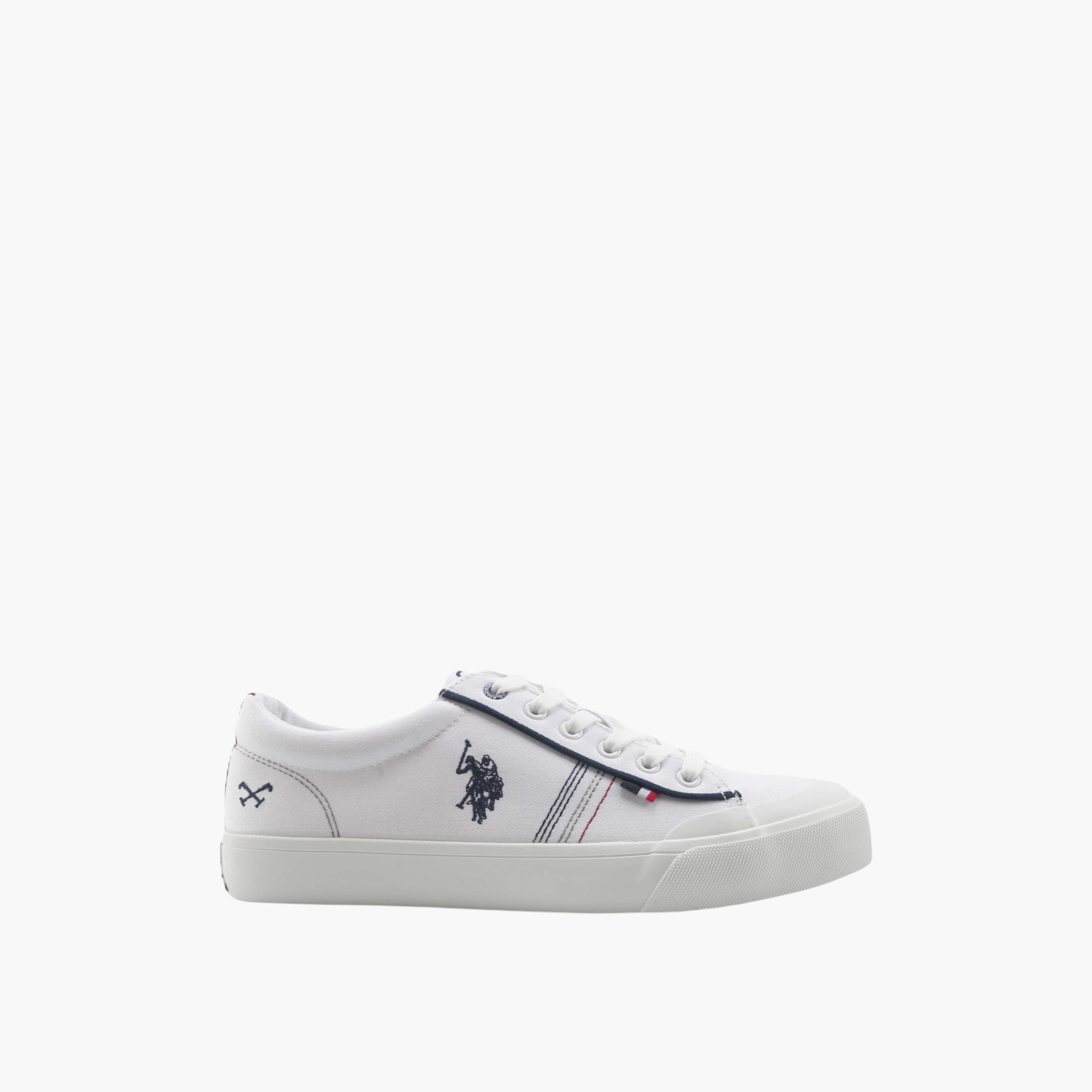 حذاء سنيكرز قماش برباط من يو إس بولو آسن-men-shoes-sneakers-image-3
