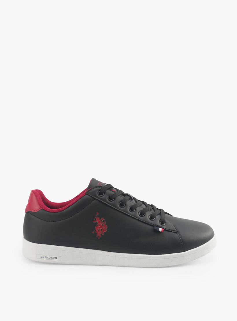 حذاء سنيكرز برباط إغلاق وطبعات شعار للرجال من يو إس بولو-men-shoes-sneakers-image-2