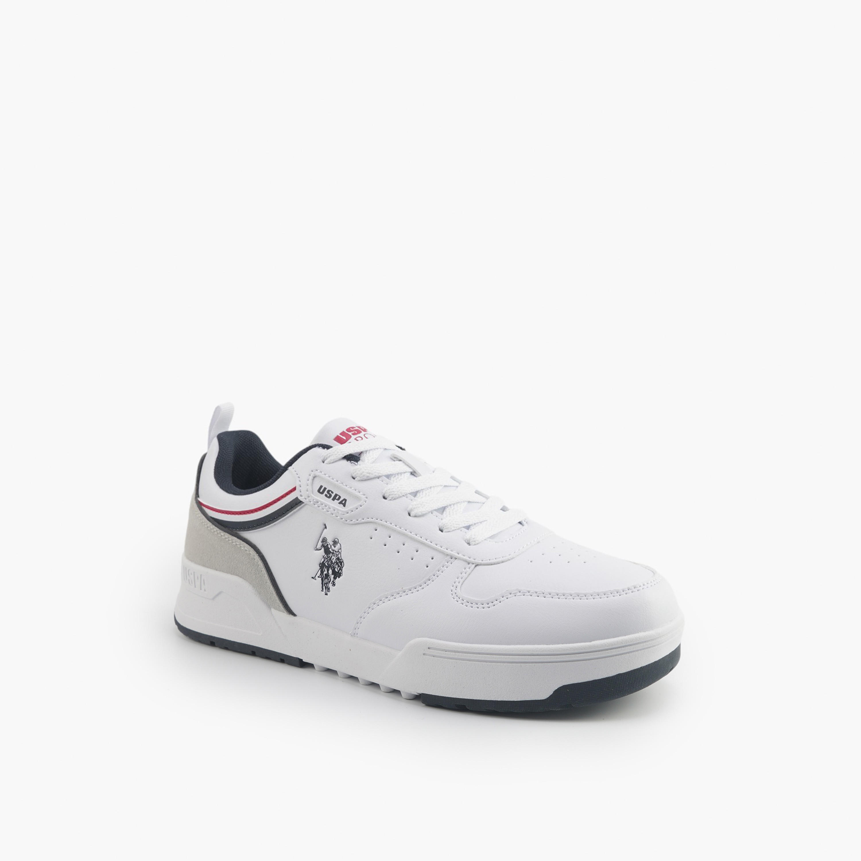 حذاء سنيكرز برباط إغلاق وثقوب تهوية للرجال من يو إس بولو اسوسييشن-men-shoes-sneakers-image-1