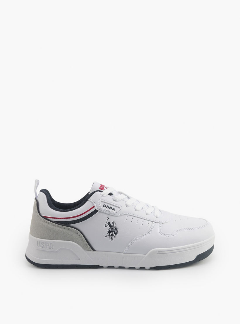 حذاء سنيكرز برباط إغلاق وثقوب تهوية للرجال من يو إس بولو اسوسييشن-men-shoes-sneakers-image-2