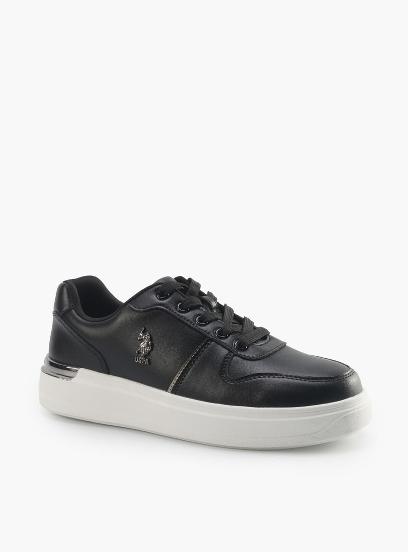 حذاء سنيكرز كاحل برباط للنساء من يو أس بولو أسن-women-shoes-sneakers-image-1