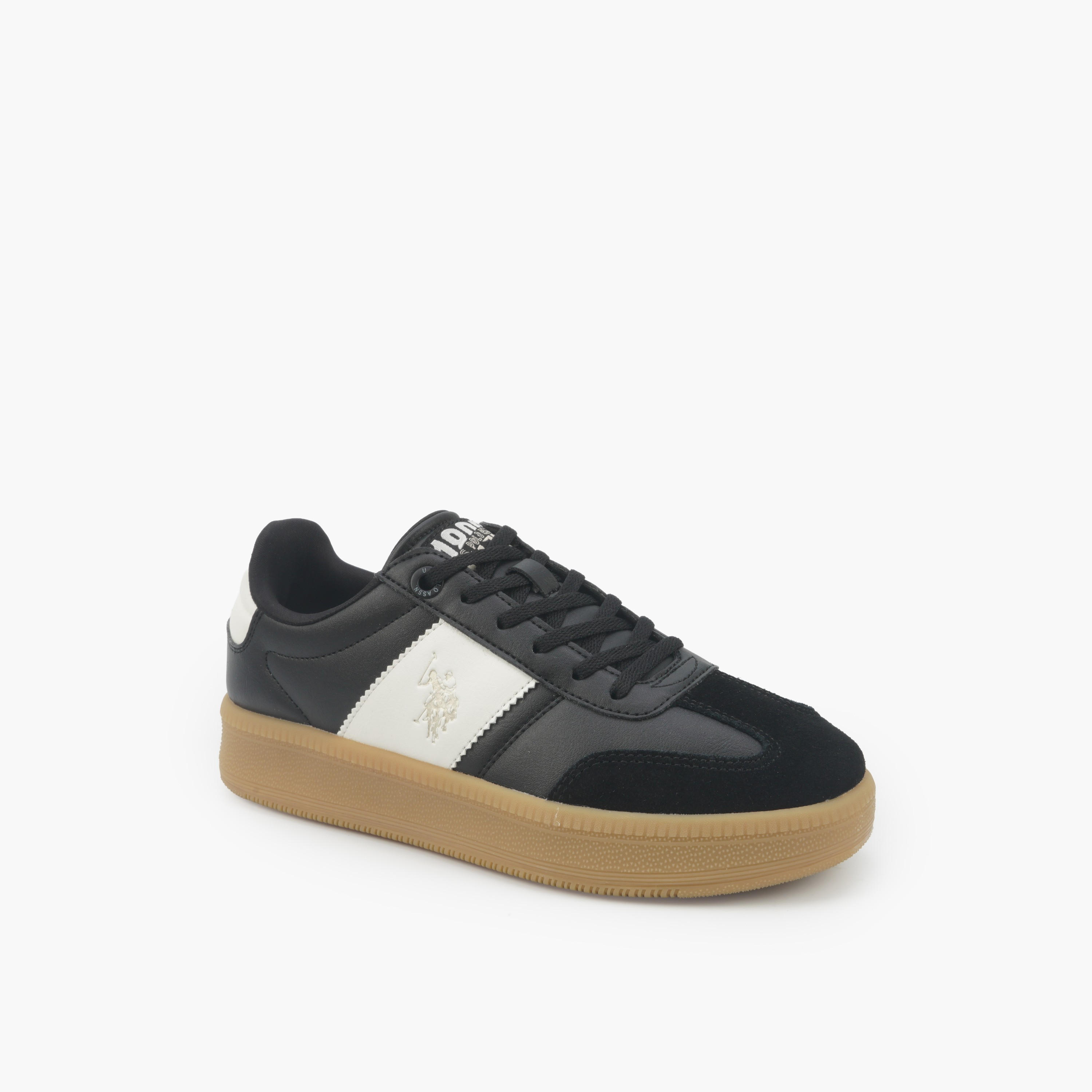 حذاء سنيكرز بطول الكاحل ورباط إغلاق للنساء من يو إس بولو أسن-women-shoes-sneakers-image-1