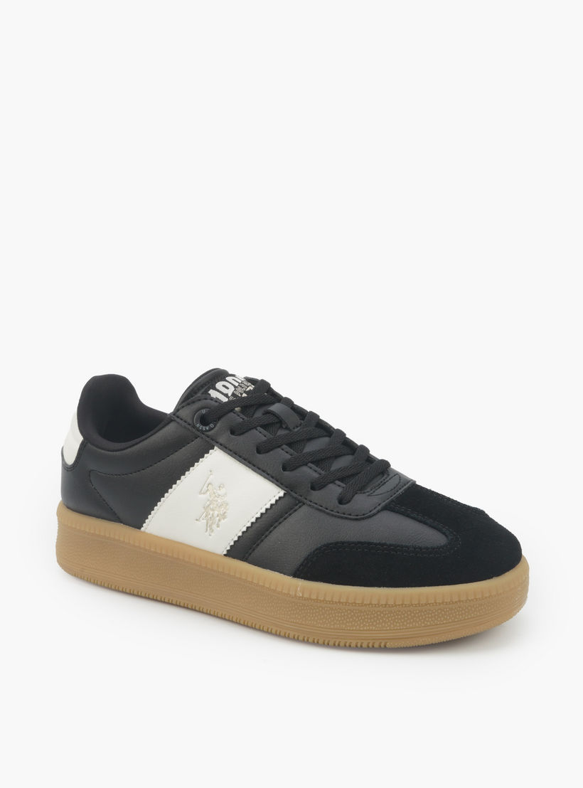 حذاء سنيكرز بطول الكاحل ورباط إغلاق للنساء من يو إس بولو أسن-women-shoes-sneakers-image-1