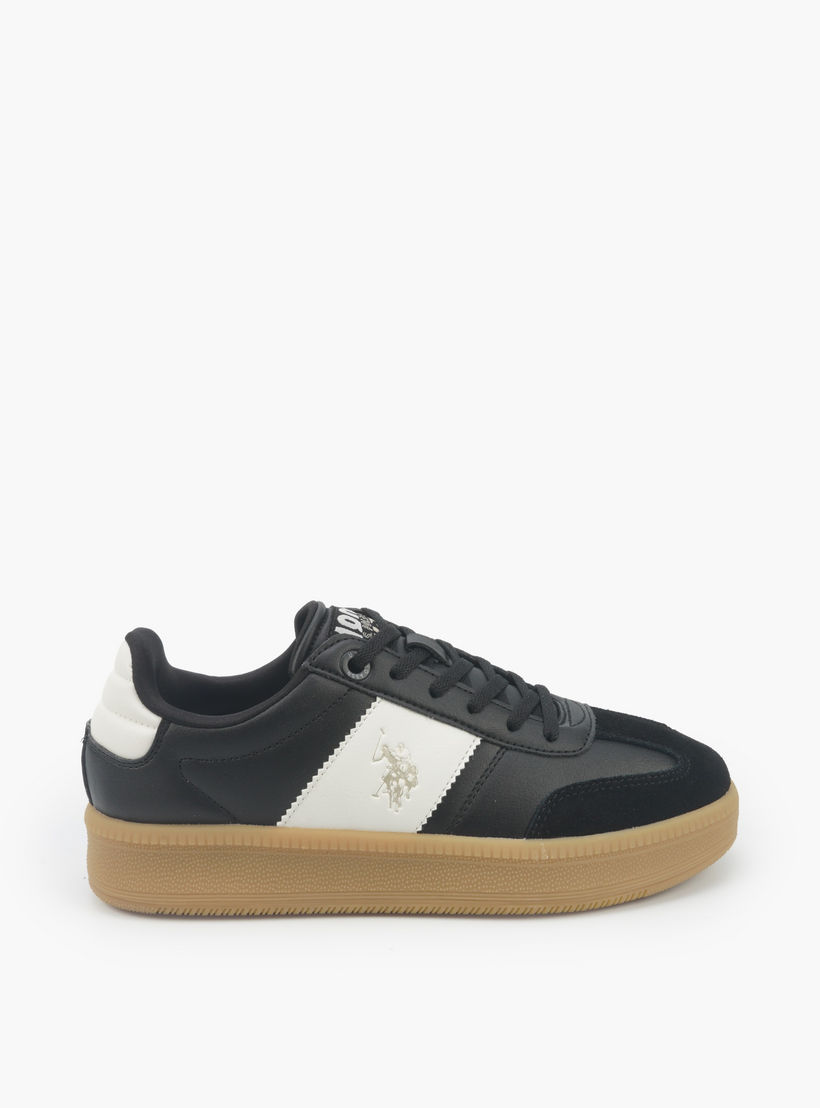 حذاء سنيكرز بطول الكاحل ورباط إغلاق للنساء من يو إس بولو أسن-women-shoes-sneakers-image-2