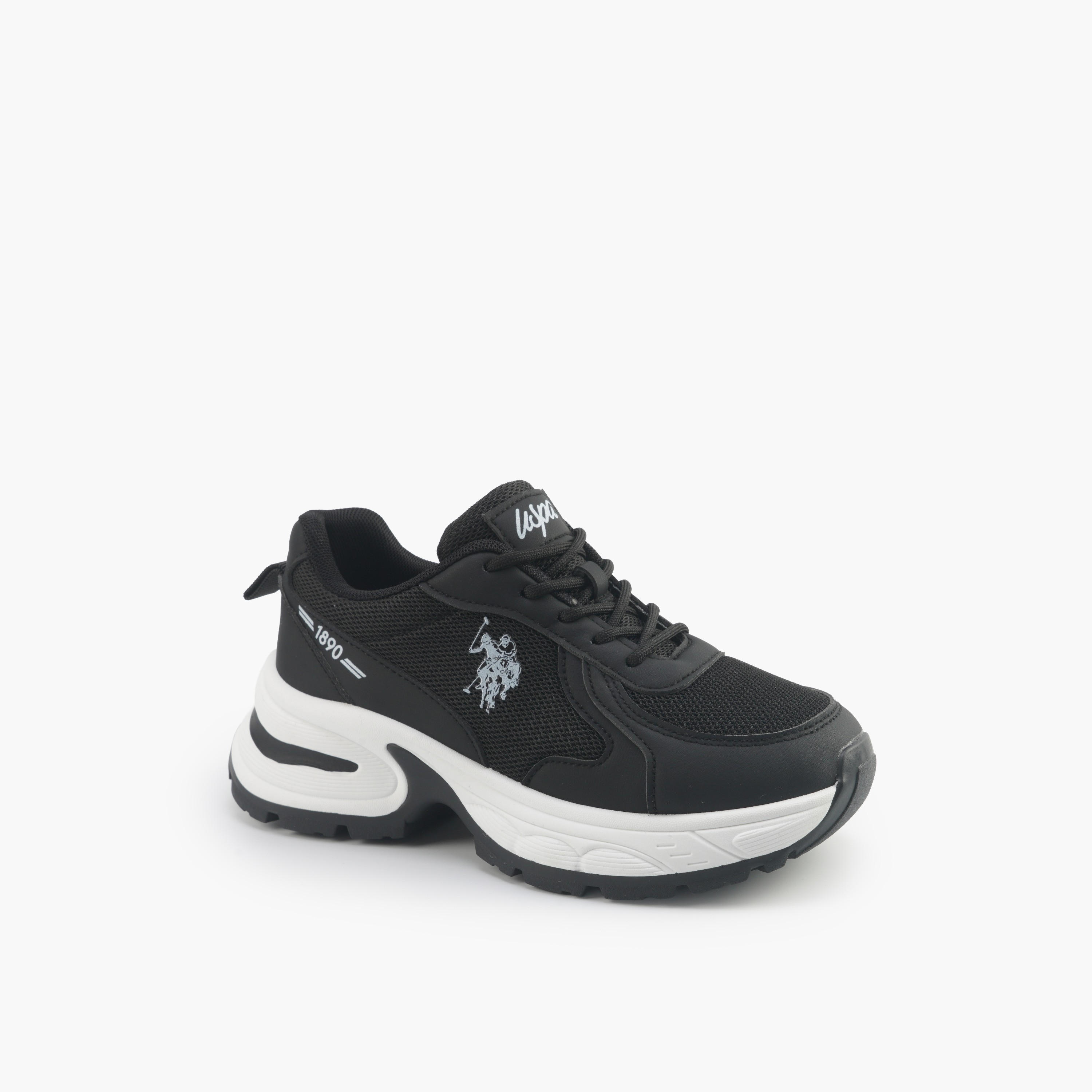 U.S. Polo Assn Women Lace-Up Ankle Sneakers-women-shoes-sneakers-image-1