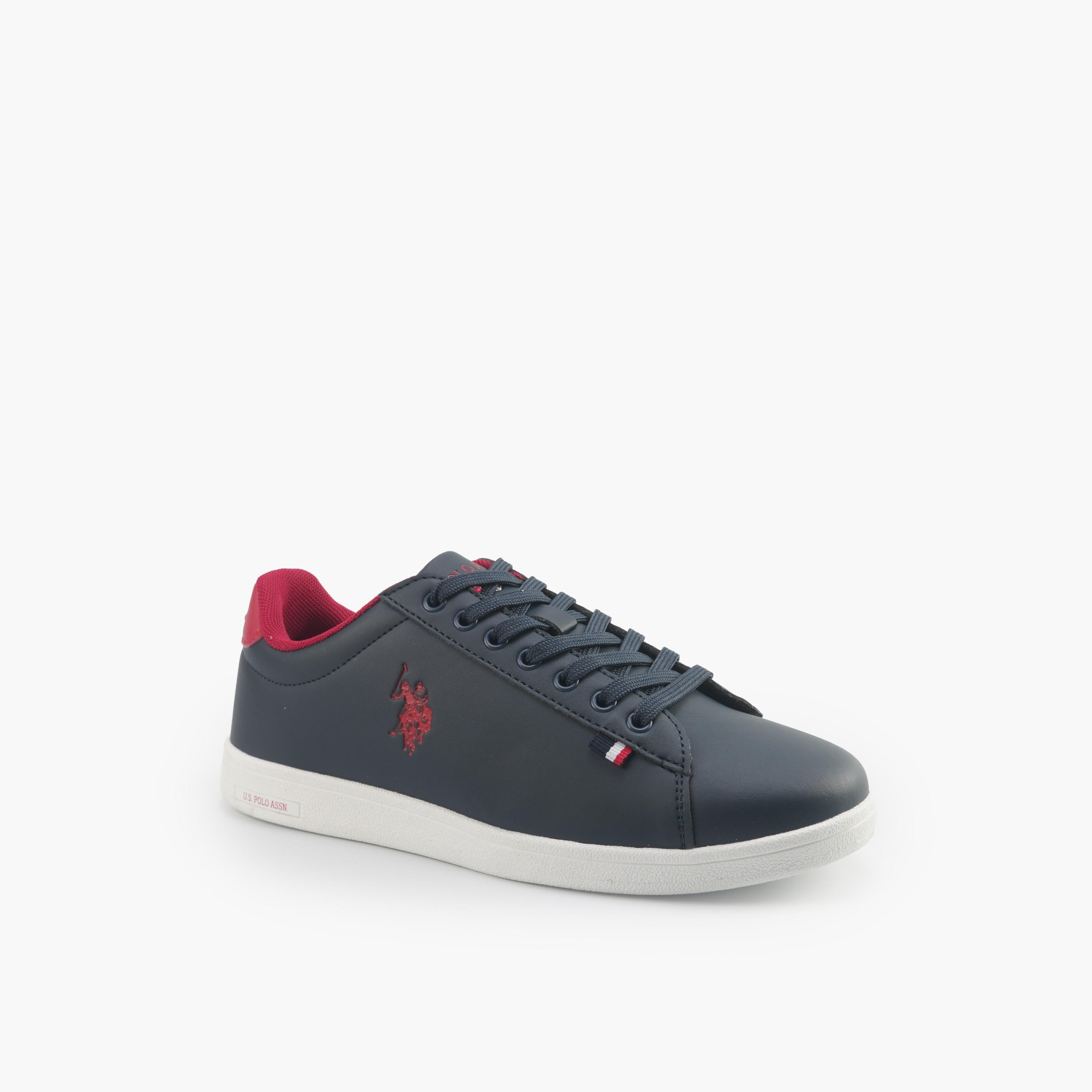 حذاء سنيكرز بطول الكاحل ورباط إغلاق للنساء من يو إس بولو أسن-women-shoes-sneakers-image-1