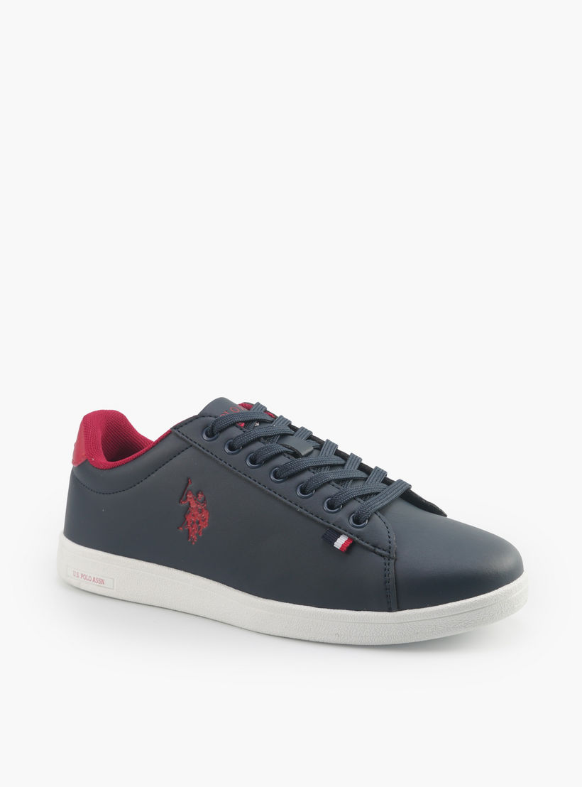 حذاء سنيكرز بطول الكاحل ورباط إغلاق للنساء من يو إس بولو أسن-women-shoes-sneakers-image-1