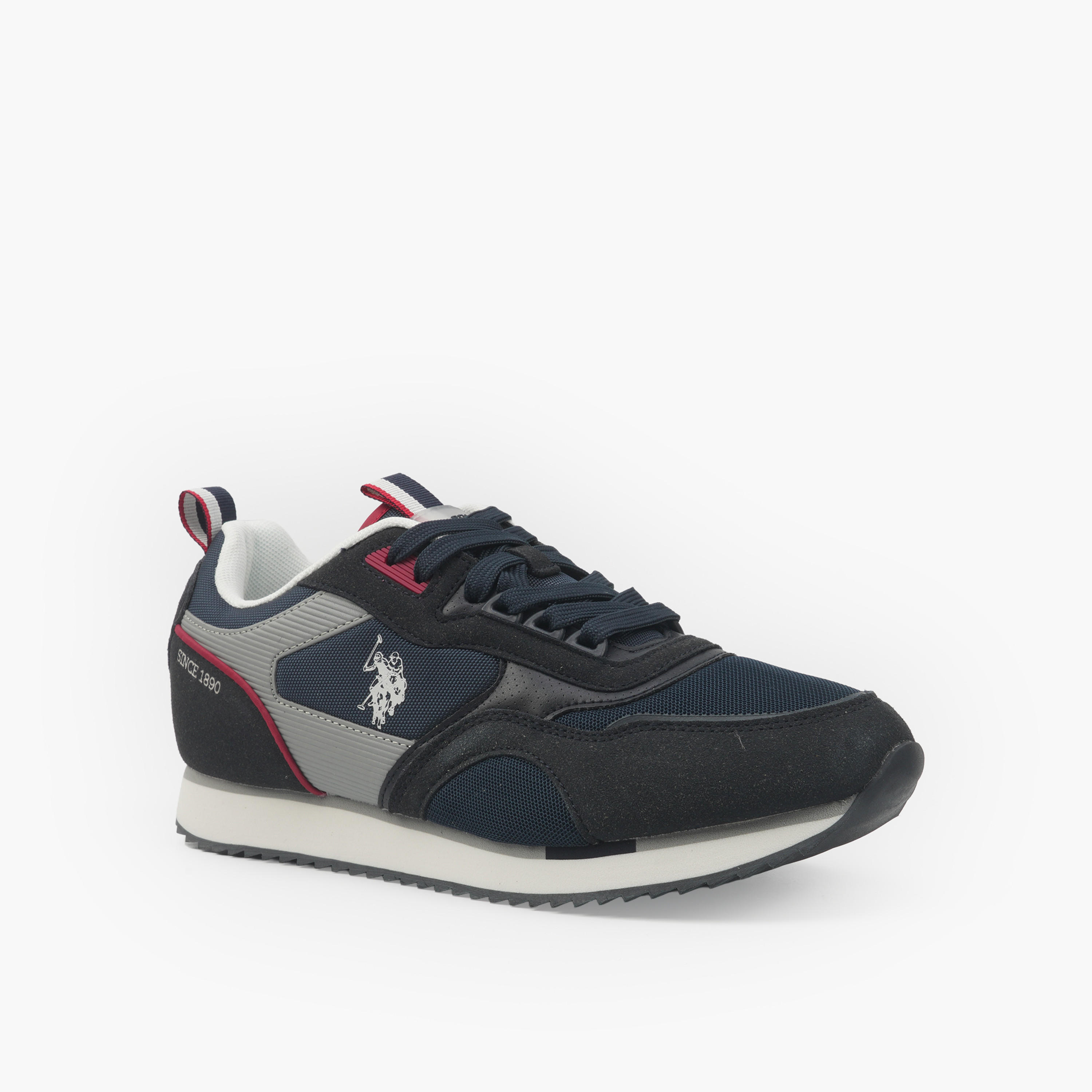 U.S. Polo Assn Men Panelled Lace-Up Ankle Sneakers-men-shoes-sneakers-image-1