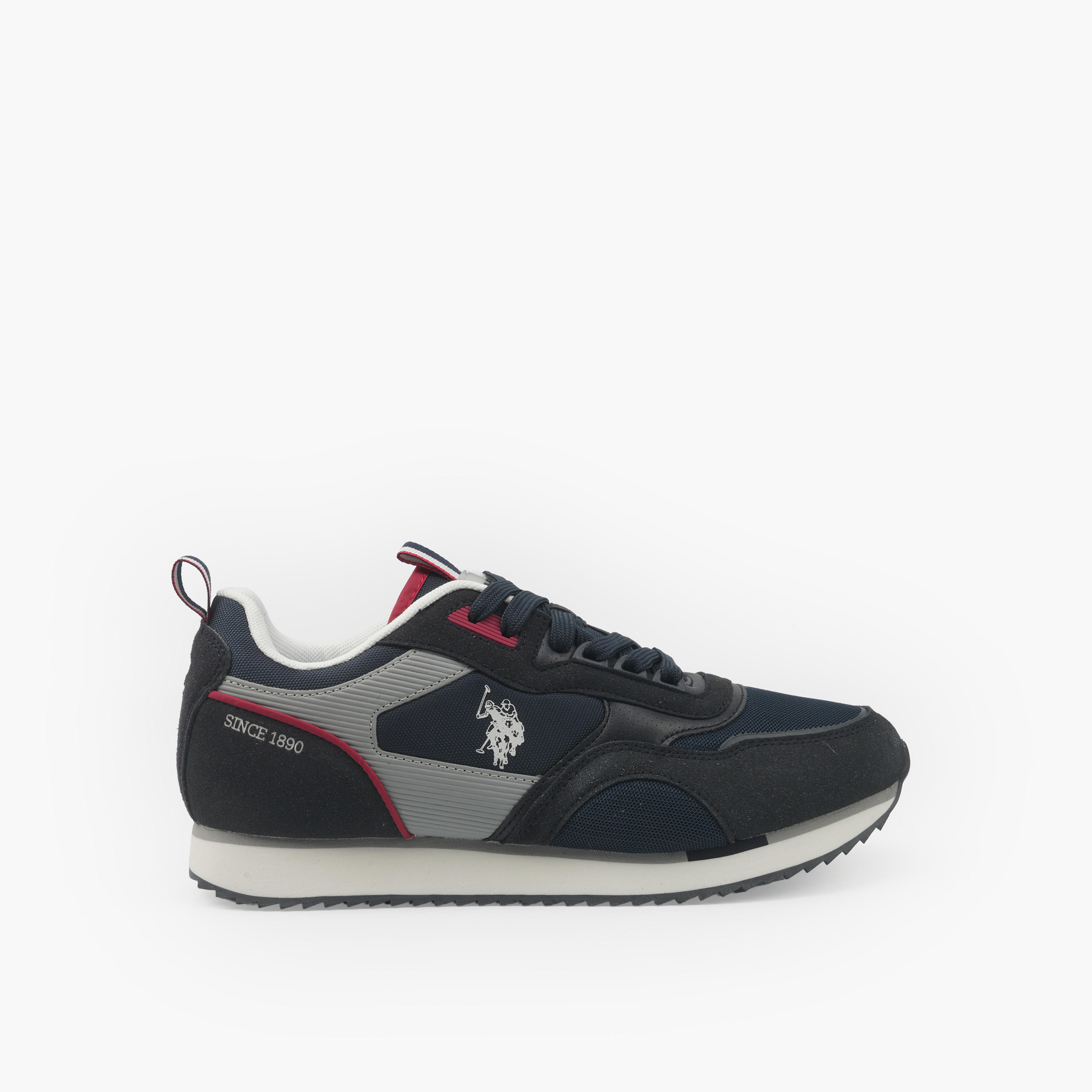 U.S. Polo Assn Men Panelled Lace-Up Ankle Sneakers-men-shoes-sneakers-image-2