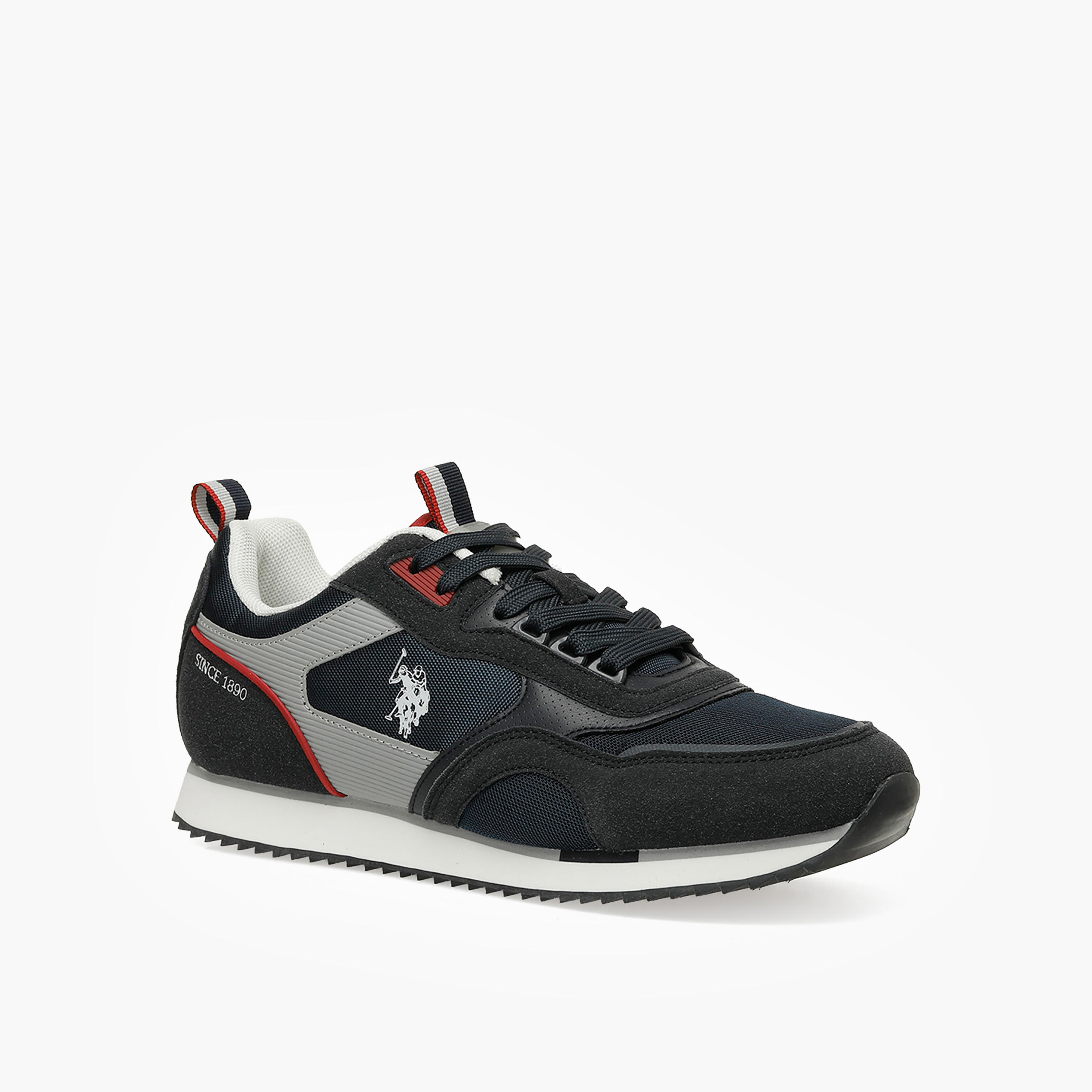 U.S. Polo Assn Men Panelled Lace-Up Ankle Sneakers-men-shoes-sneakers-image-5