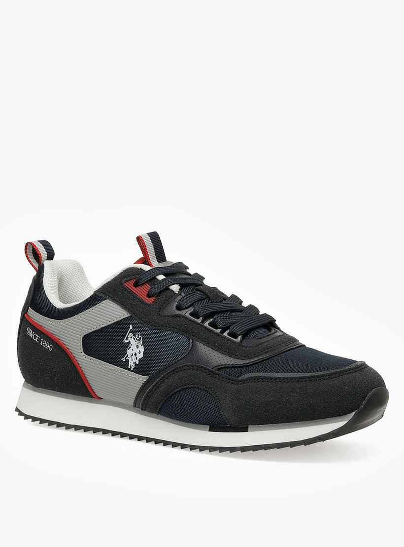 U.S. Polo Assn Men Panelled Lace-Up Ankle Sneakers-men-shoes-sneakers-image-5
