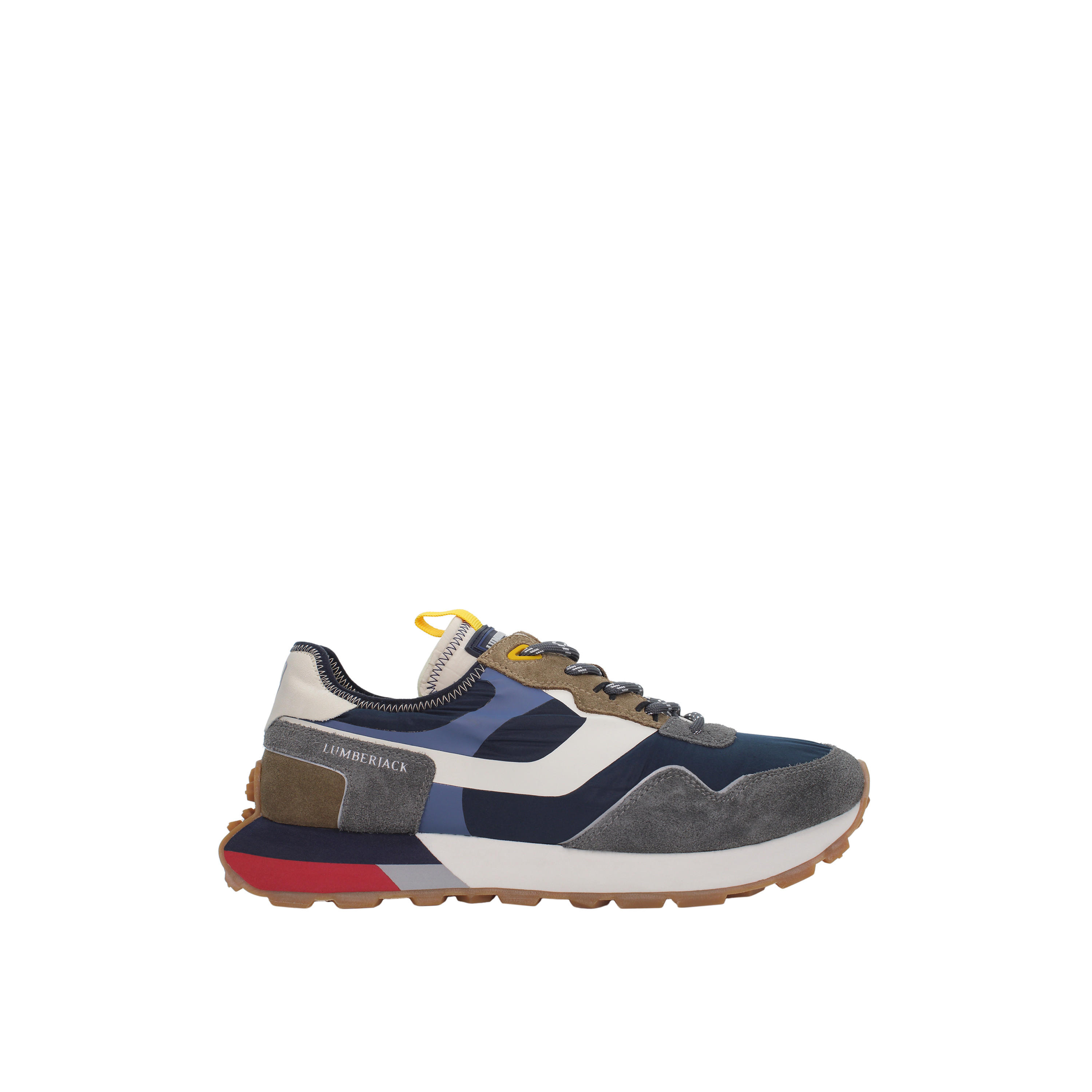 حذاء سنيكرز برباط إغلاق وتصميم قوالب ملونة "فيوري" للرجال من لمبرجاك-men-shoes-sneakers-image-2