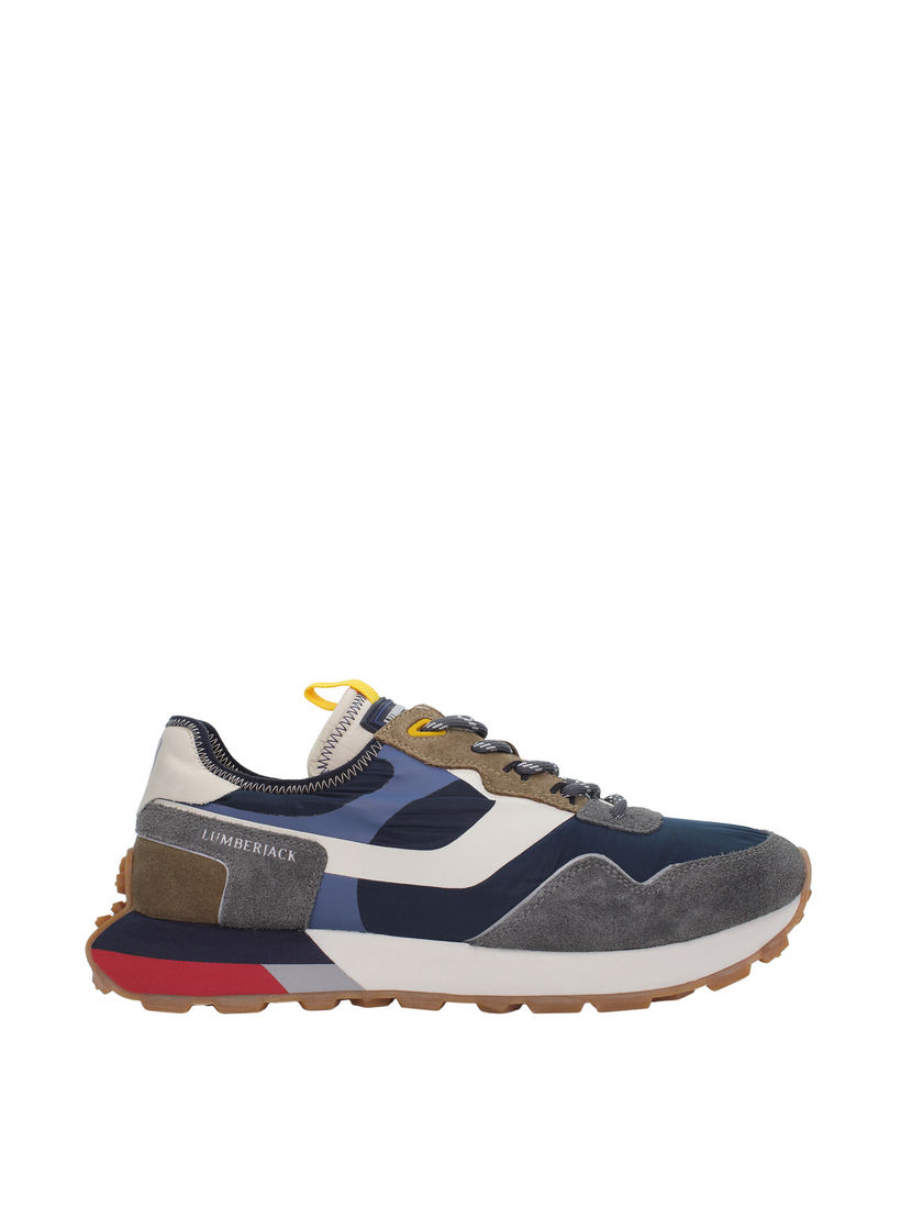 حذاء سنيكرز برباط إغلاق وتصميم قوالب ملونة "فيوري" للرجال من لمبرجاك-men-shoes-sneakers-image-2