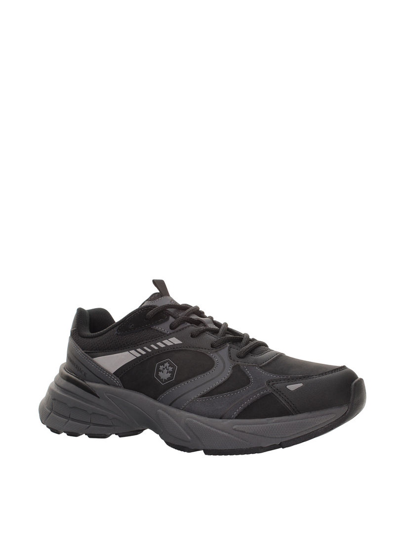 Lumberjack Men MONEY Panelled Lace-Up Sneakers-men-shoes-sneakers-image-1
