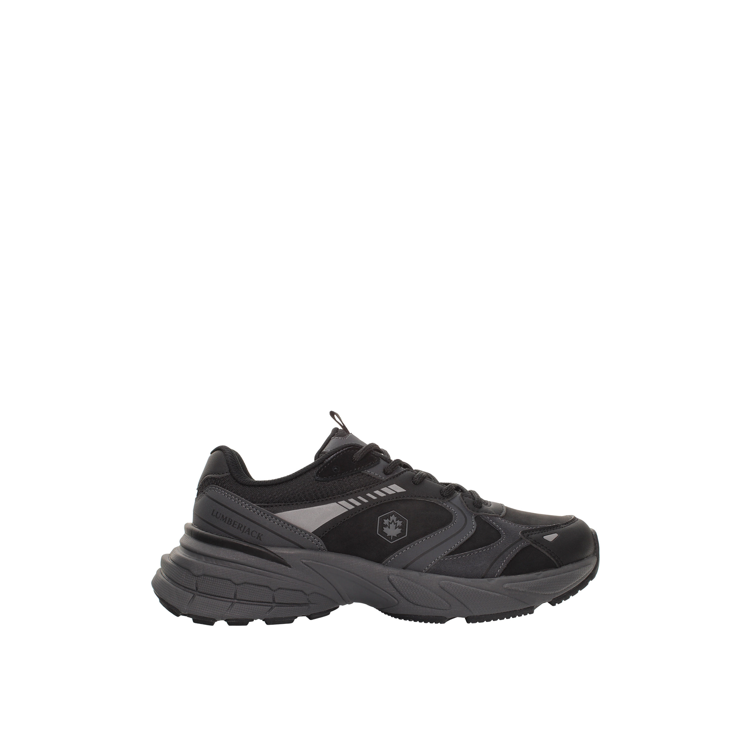 Lumberjack Men MONEY Panelled Lace-Up Sneakers-men-shoes-sneakers-image-2