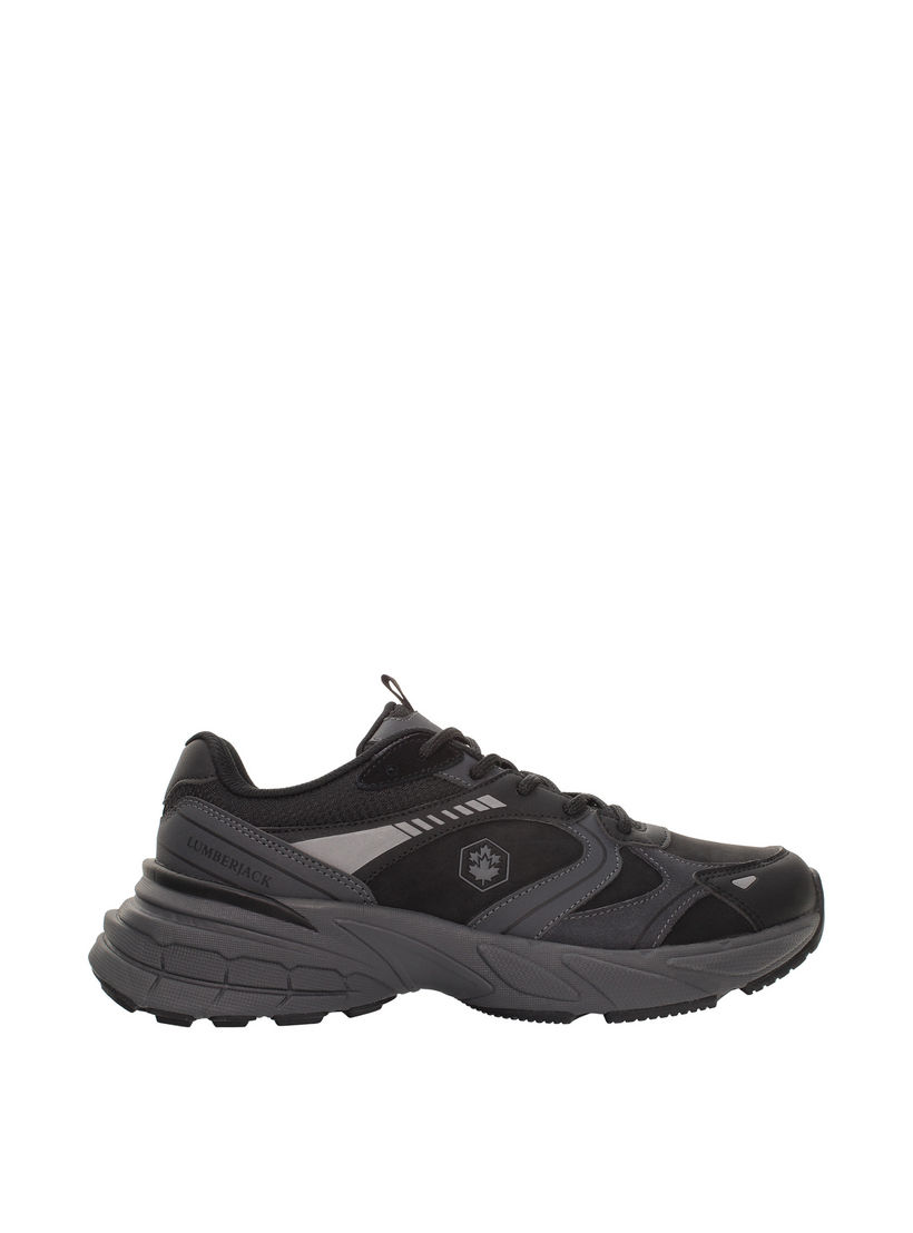 Lumberjack Men MONEY Panelled Lace-Up Sneakers-men-shoes-sneakers-image-2