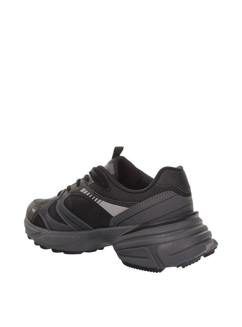 Lumberjack Men MONEY Panelled Lace-Up Sneakers-men-shoes-sneakers-image-3
