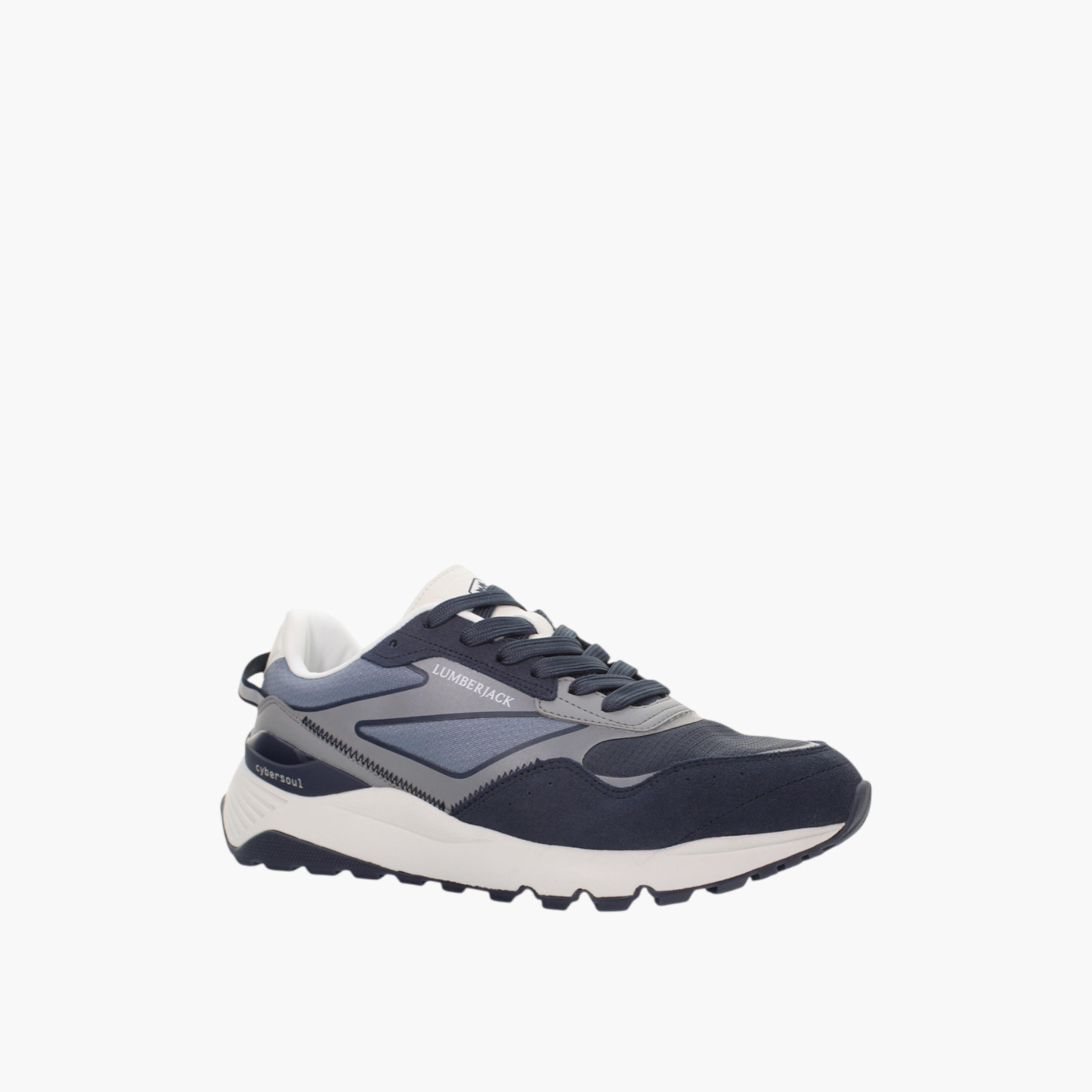 Lumberjack Men's Colourblock Lace-Up Sneakers-men-shoes-sneakers-image-1