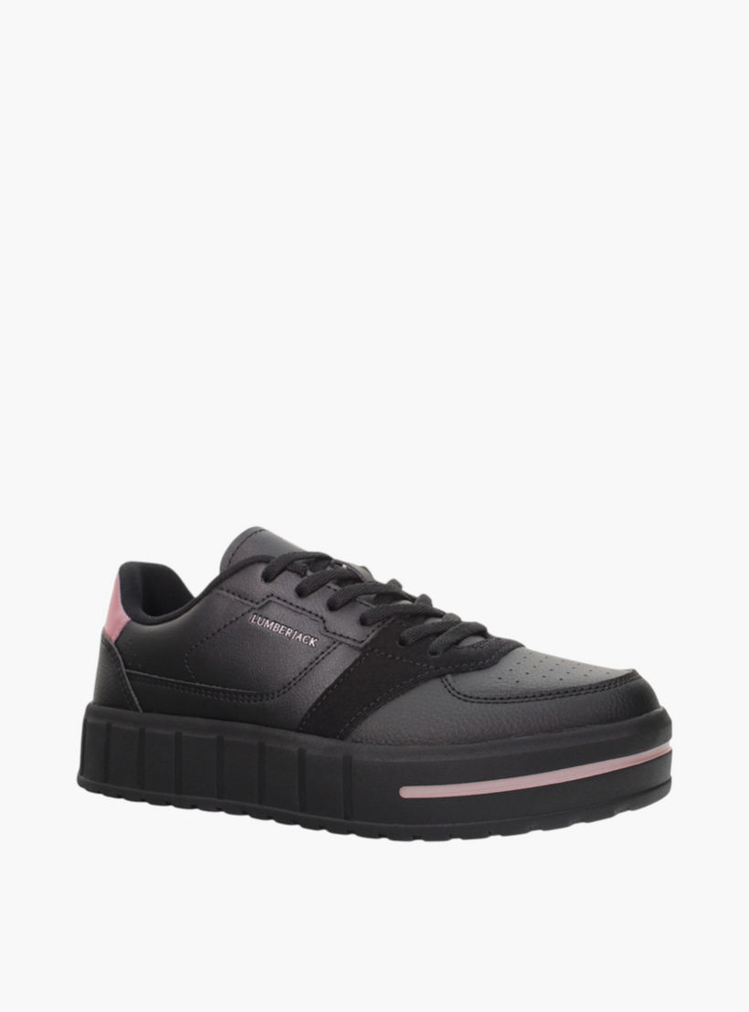 حذاء سنيكرز بألواح ورباط إغلاق للنساء من لامبرجاك-women-shoes-sneakers-image-1