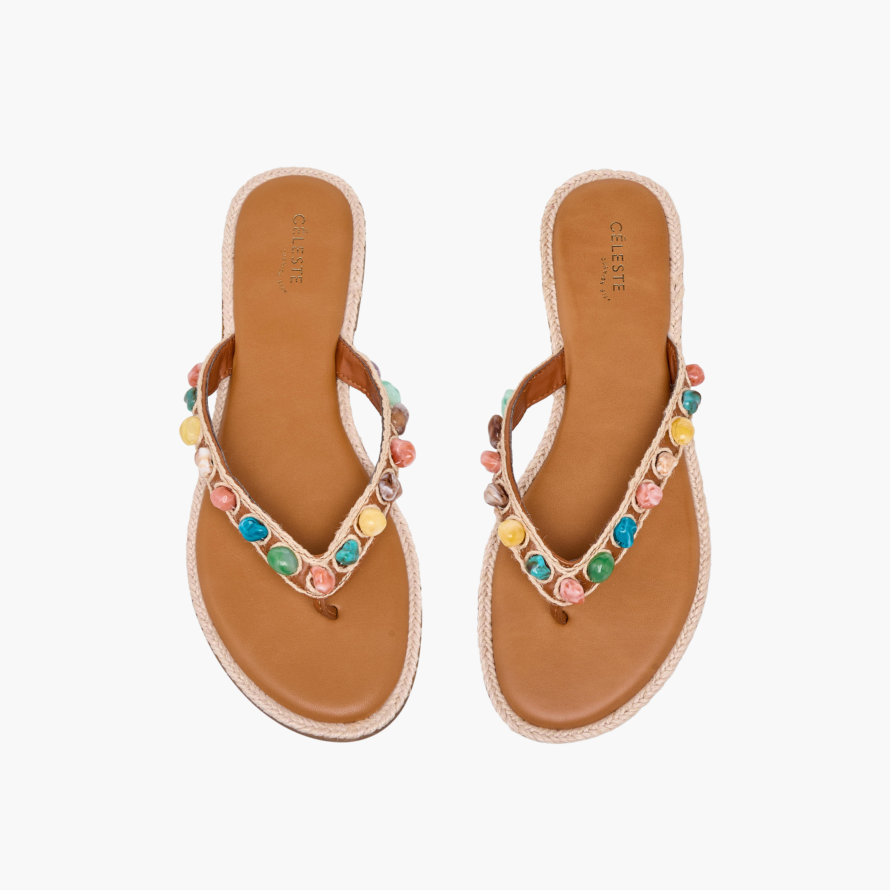 صندل نسائي مرصع مريح وأنيق من سيليست-women-shoes-sandals-flats-image-1