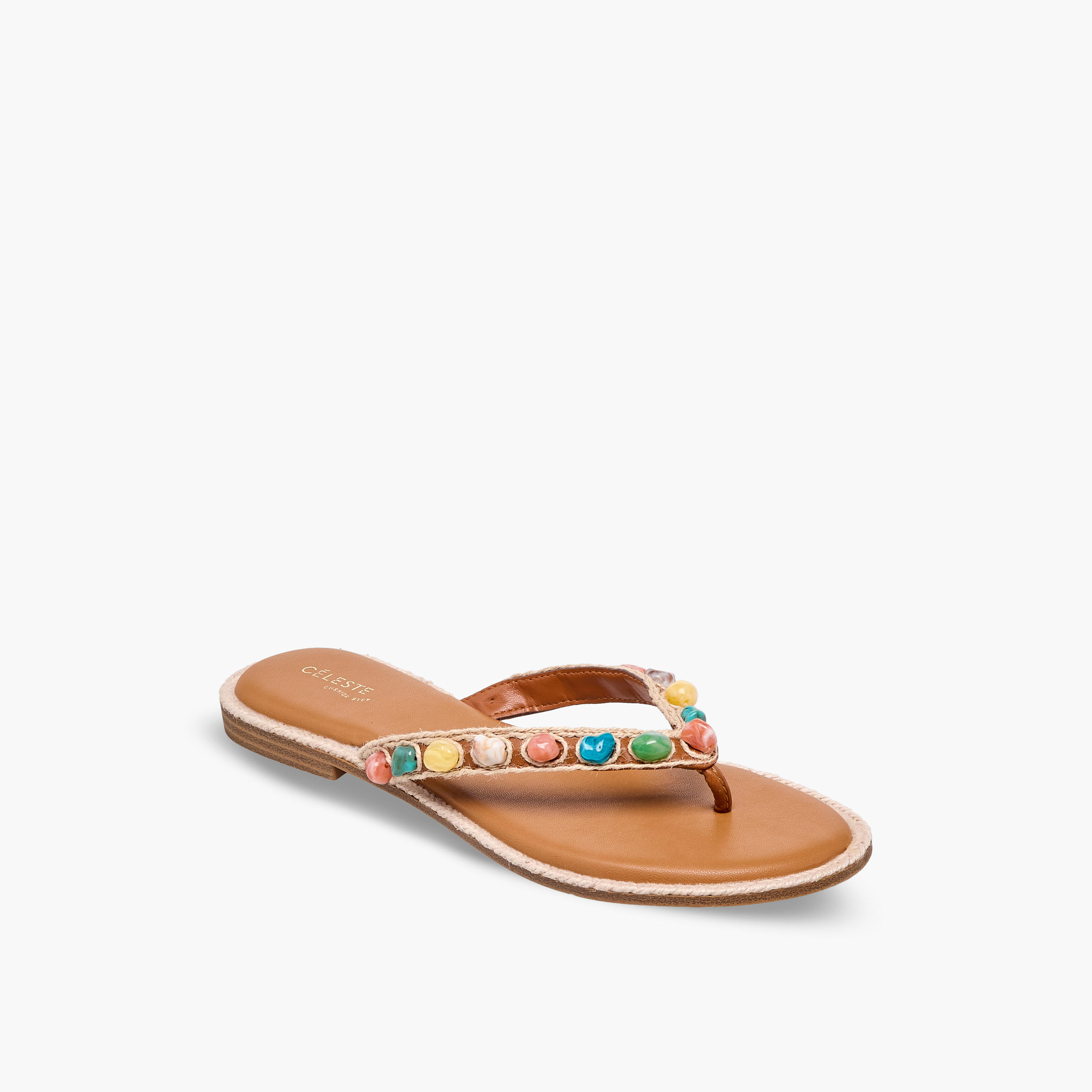 صندل نسائي مرصع مريح وأنيق من سيليست-women-shoes-sandals-flats-image-2