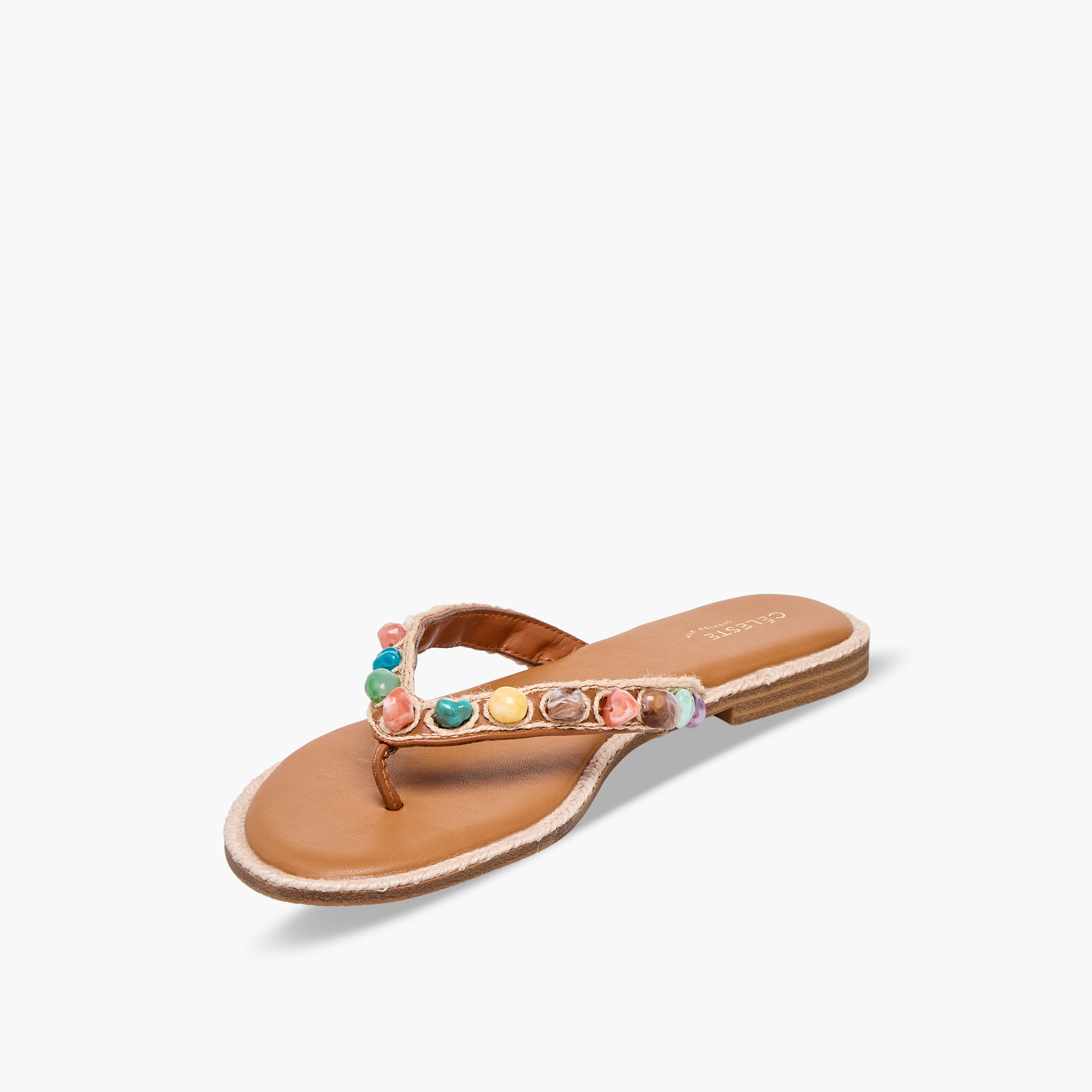 صندل نسائي مرصع مريح وأنيق من سيليست-women-shoes-sandals-flats-image-4