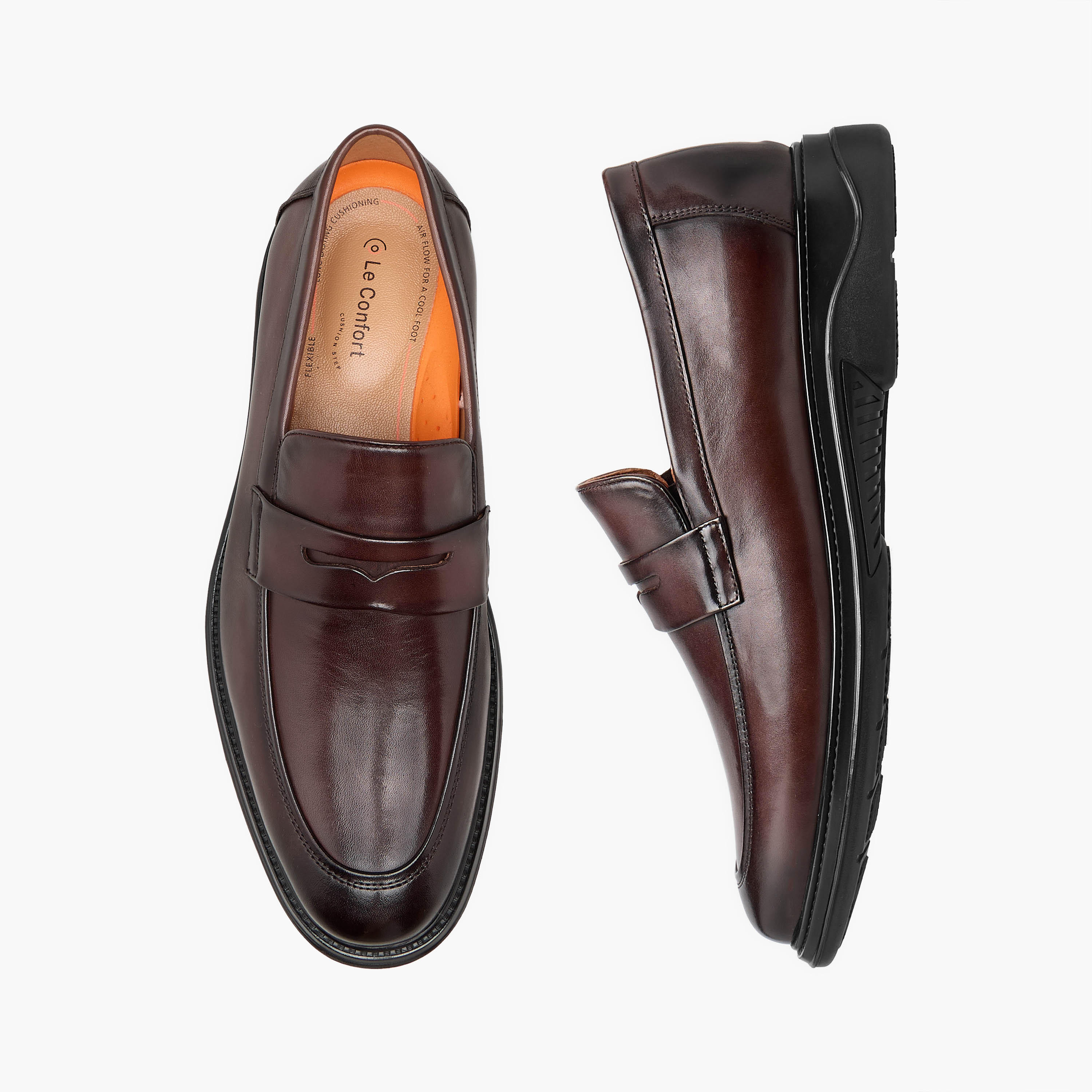 Le Confort Men Genuine Leather Slip-On Loafers-men-shoes-formalshoes-image-1