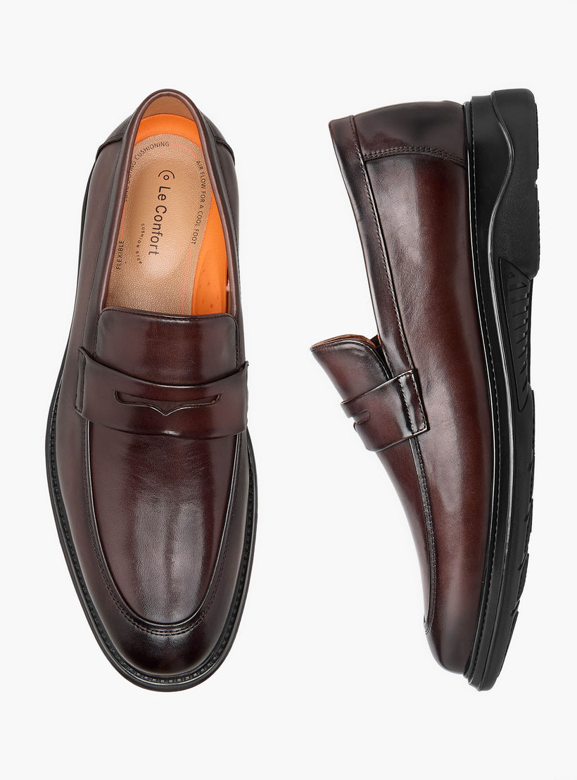 Le Confort Men Genuine Leather Slip-On Loafers-men-shoes-formalshoes-image-1