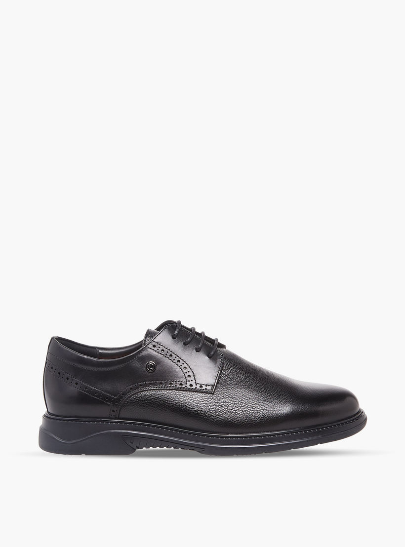 حذاء ديربي جلد برباط إغلاق للرجال من لو كونفورت-men-shoes-formalshoes-image-3