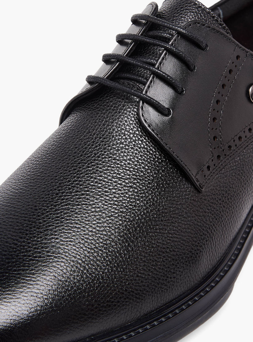 حذاء ديربي جلد برباط إغلاق للرجال من لو كونفورت-men-shoes-formalshoes-image-7