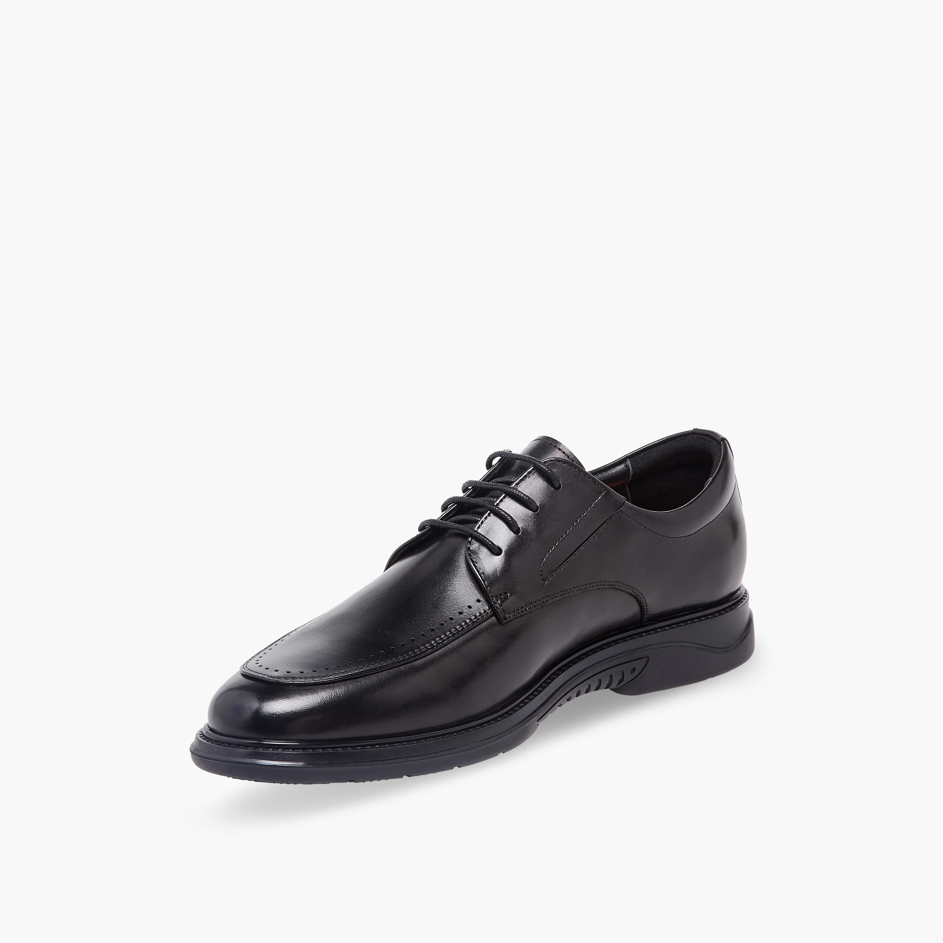 حذاء ديربي جلد برباط إغلاق للرجال من لو كونفورت-men-shoes-formalshoes-image-4