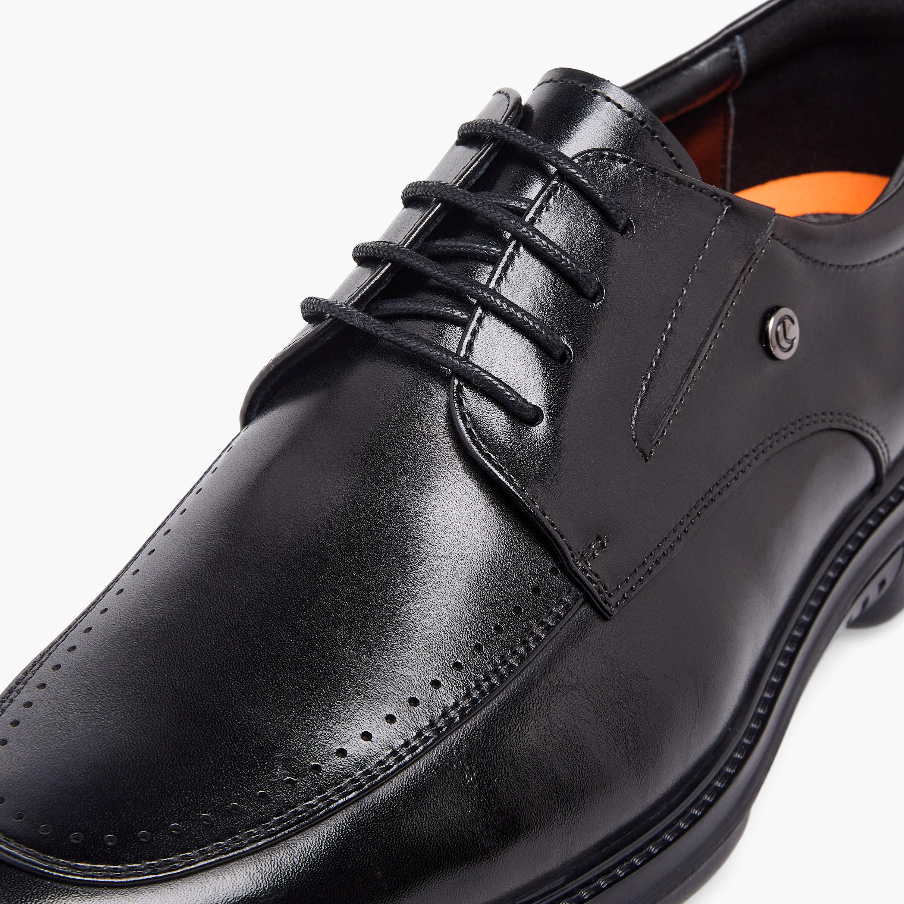 حذاء ديربي جلد برباط إغلاق للرجال من لو كونفورت-men-shoes-formalshoes-image-7