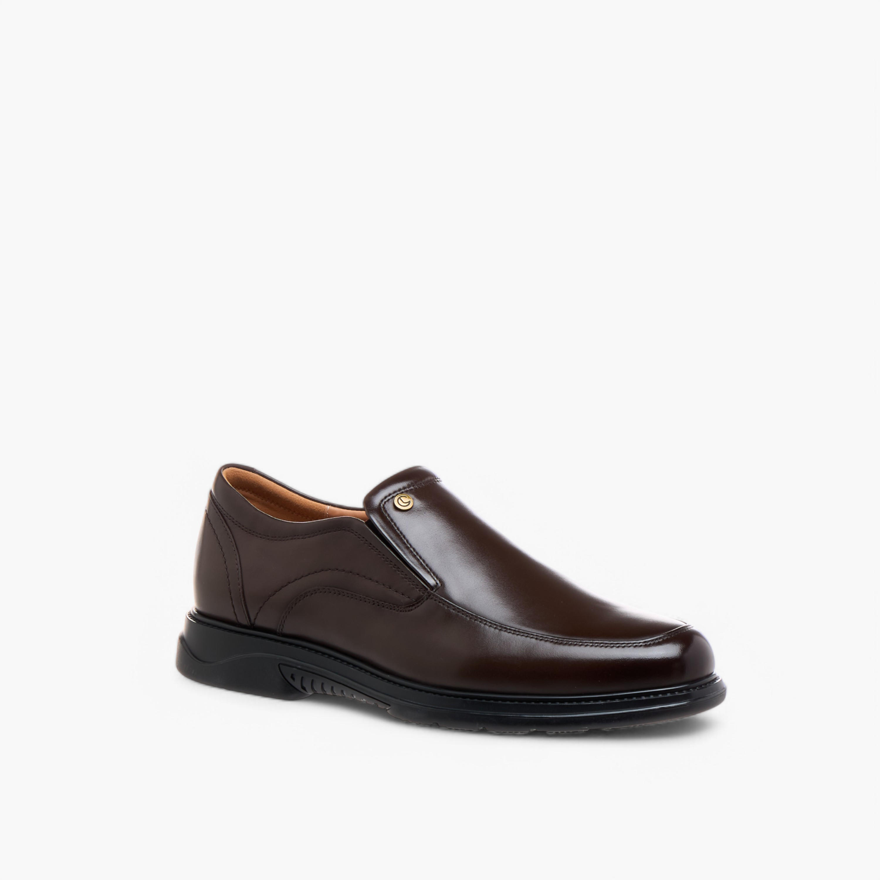 Le Confort Leather Solid Slip-On Loafers-men-shoes-formalshoes-image-2