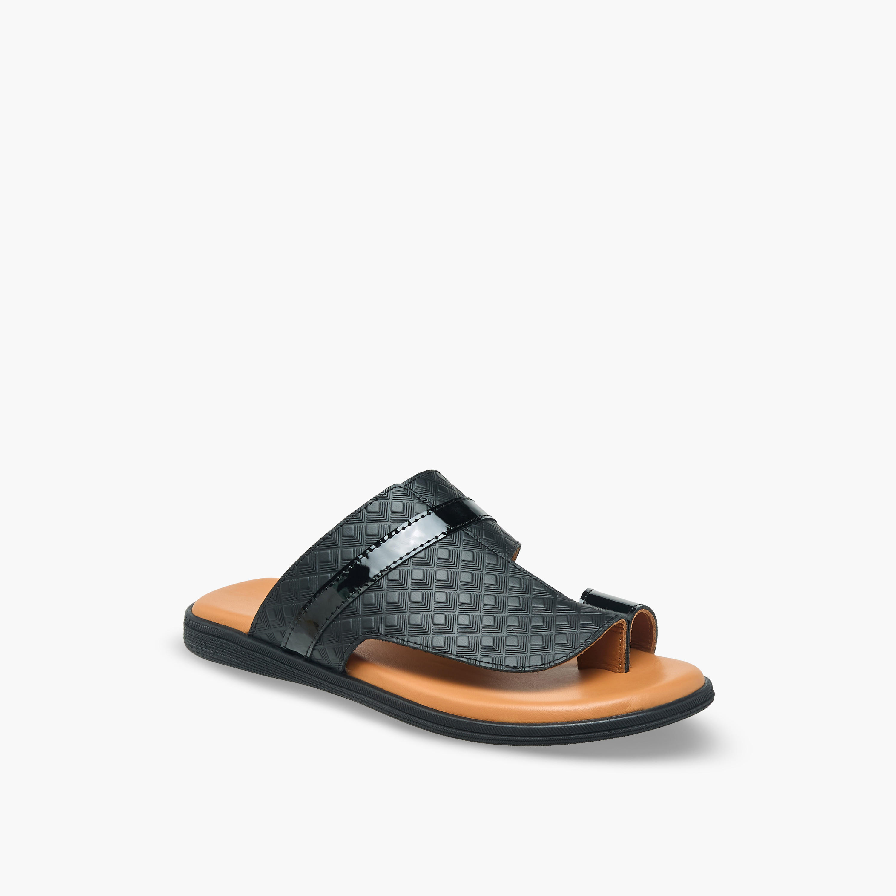 Al Waha Boys Leather Arabic Sandals-boys-shoes-sandals-image-2