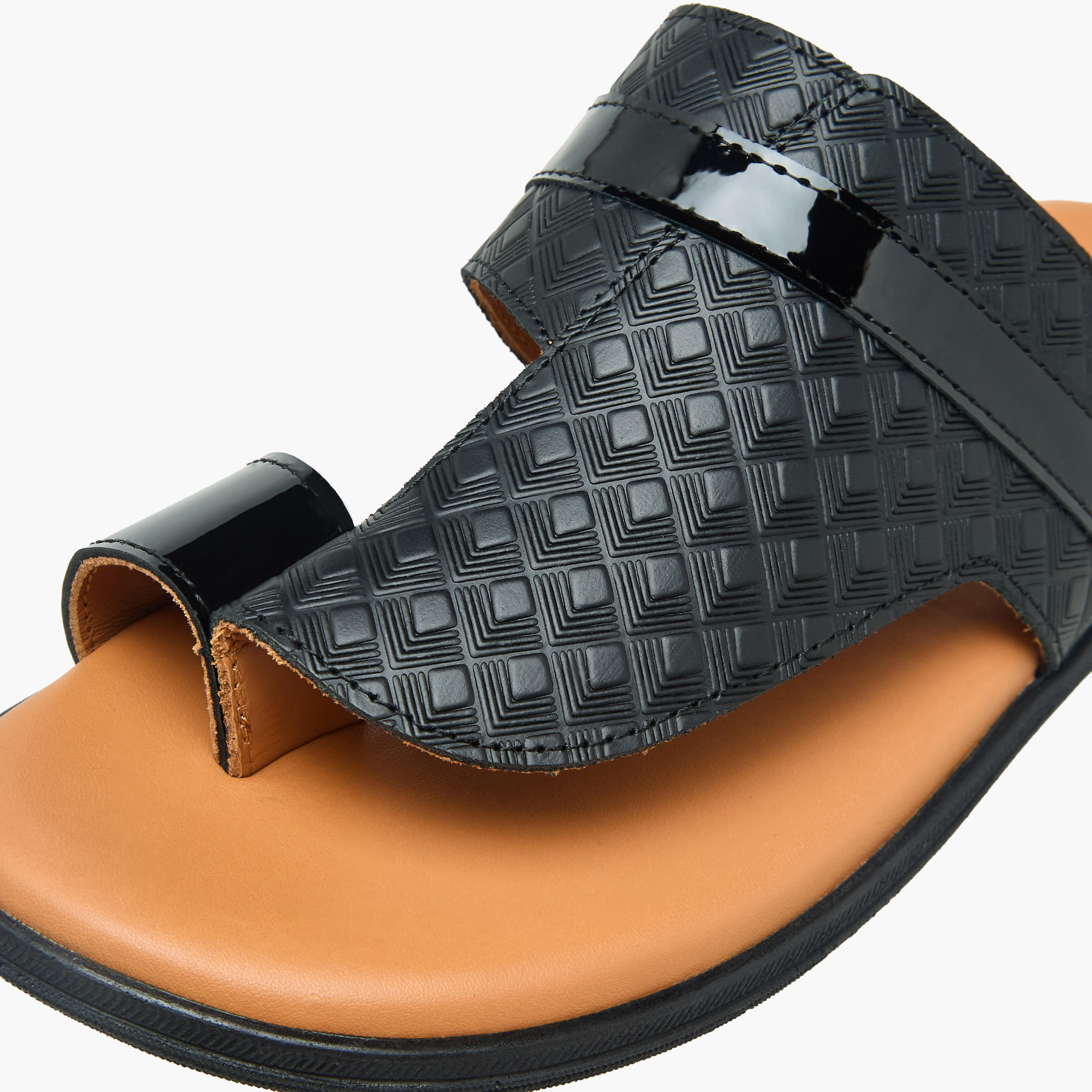 Al Waha Boys Leather Arabic Sandals-boys-shoes-sandals-image-4