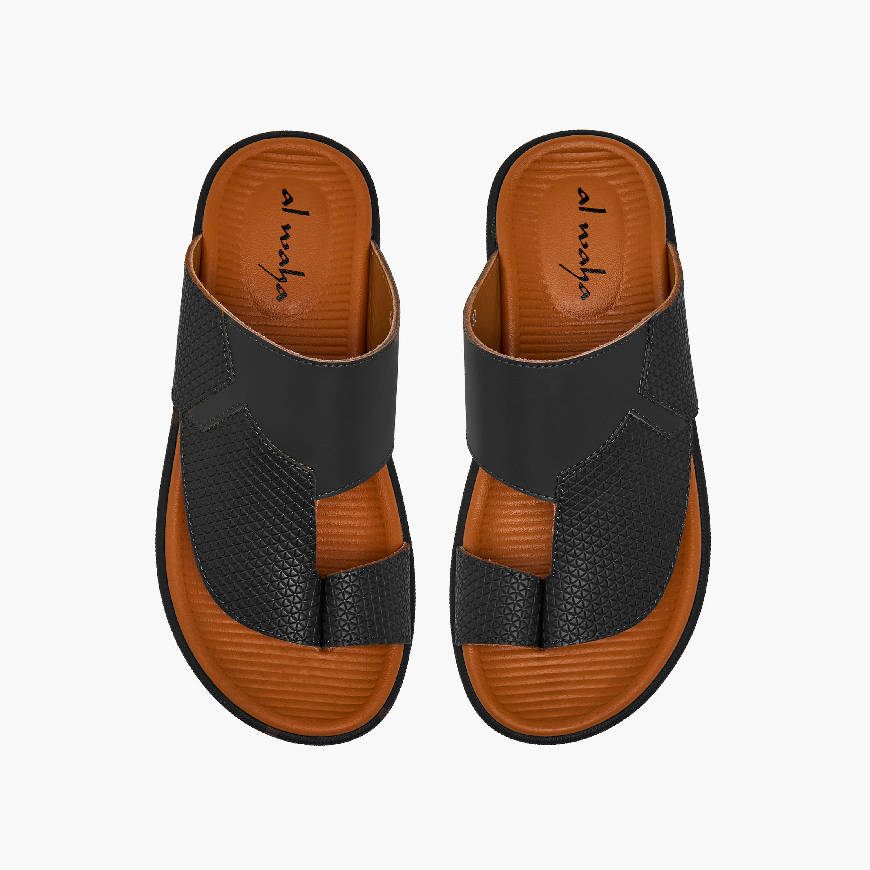 Al Waha Boys Leather Toe Loop Detail Arabic Sandals-boys-shoes-sandals-image-1