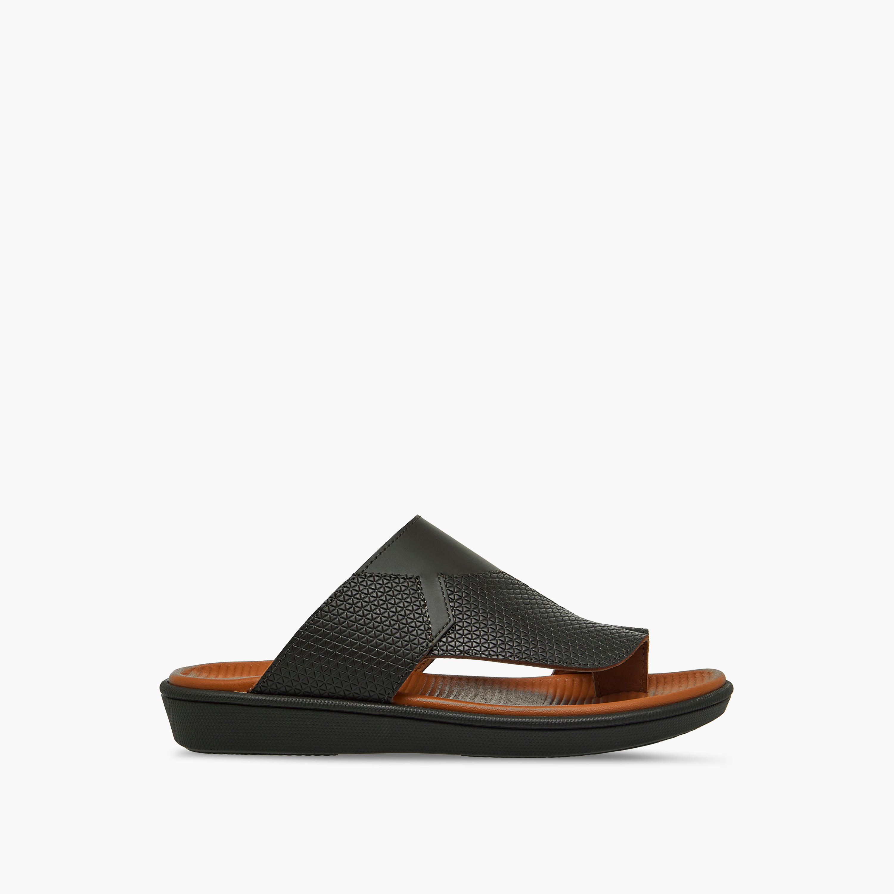 Al Waha Boys Leather Toe Loop Detail Arabic Sandals-boys-shoes-sandals-image-3